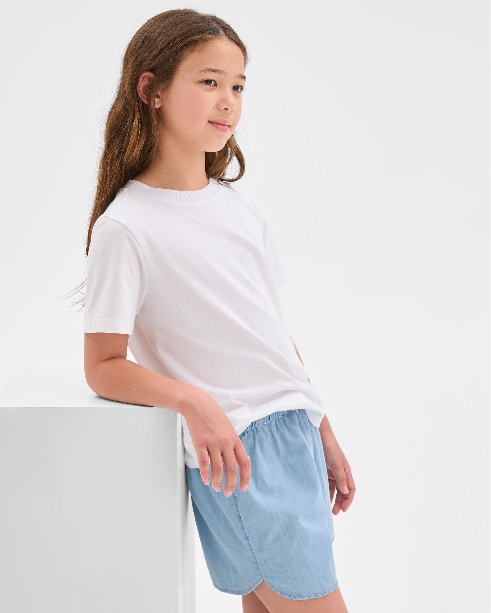4 Target Kids Australian Cotton Chambray Shorts LIGHT WASH, 4 of 7