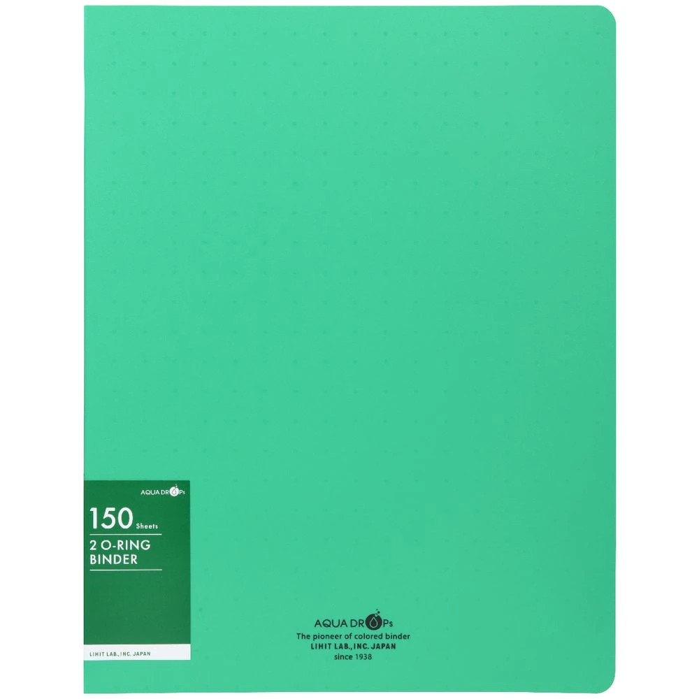 2 Aqua Drops A4 Twist Binder 2-O 18mm Vivid Green, 2 of 4