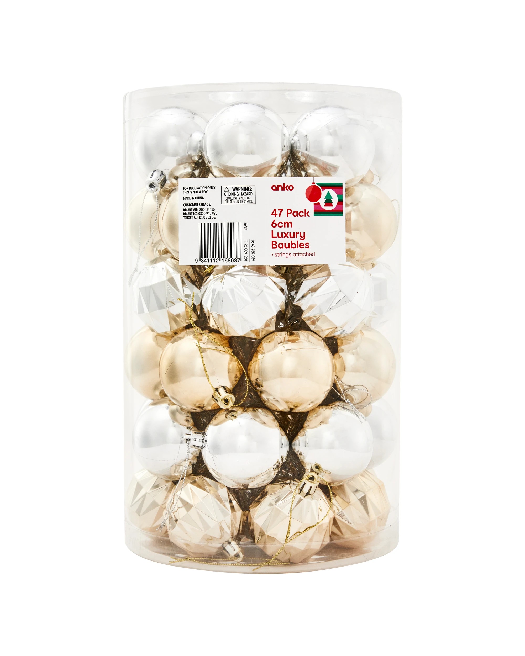 8 47 Pack 6cm Luxury Baubles, 8 of 8