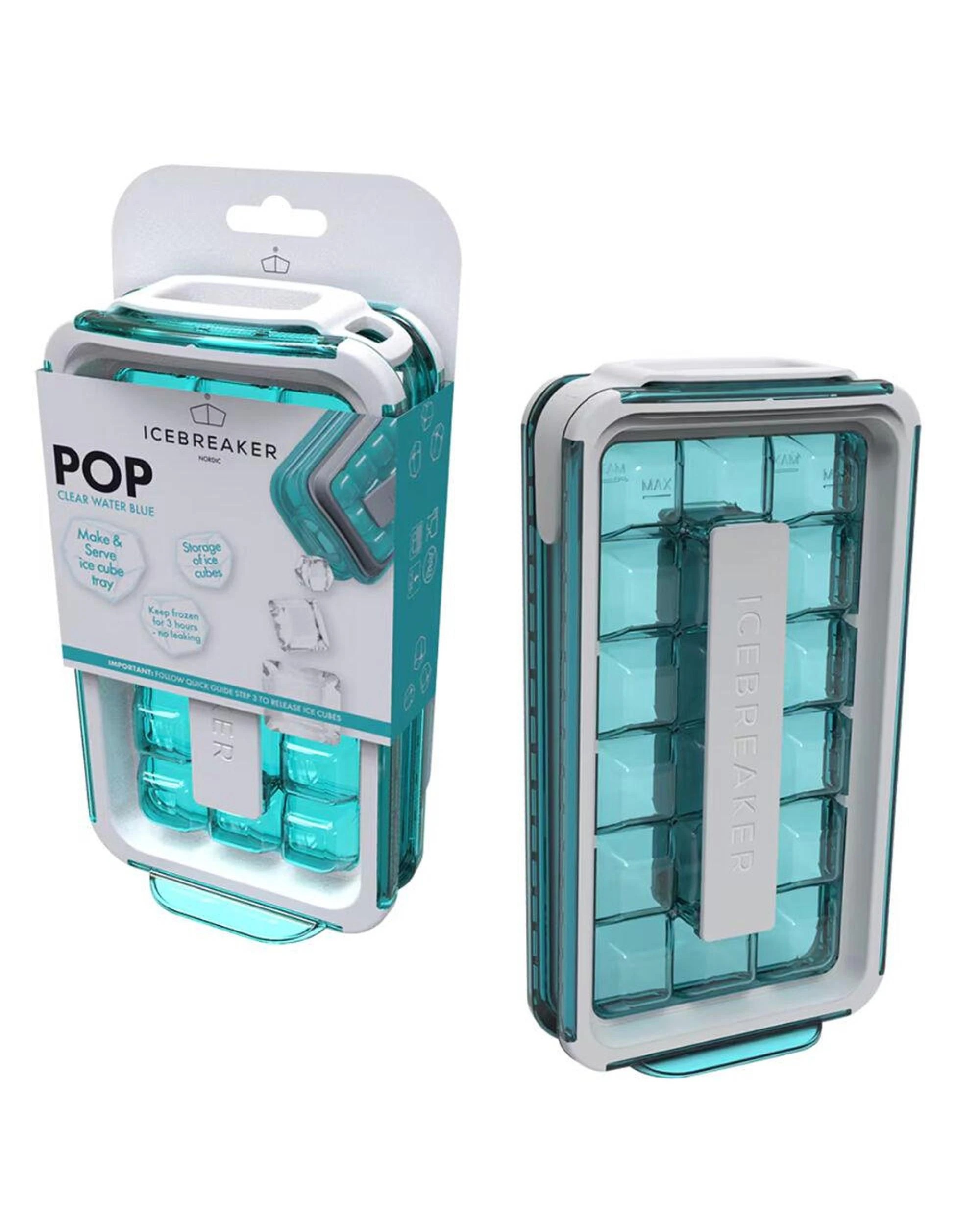 1 Icebreaker Pop Ice Maker  Clear Water Blue, 1 of 10