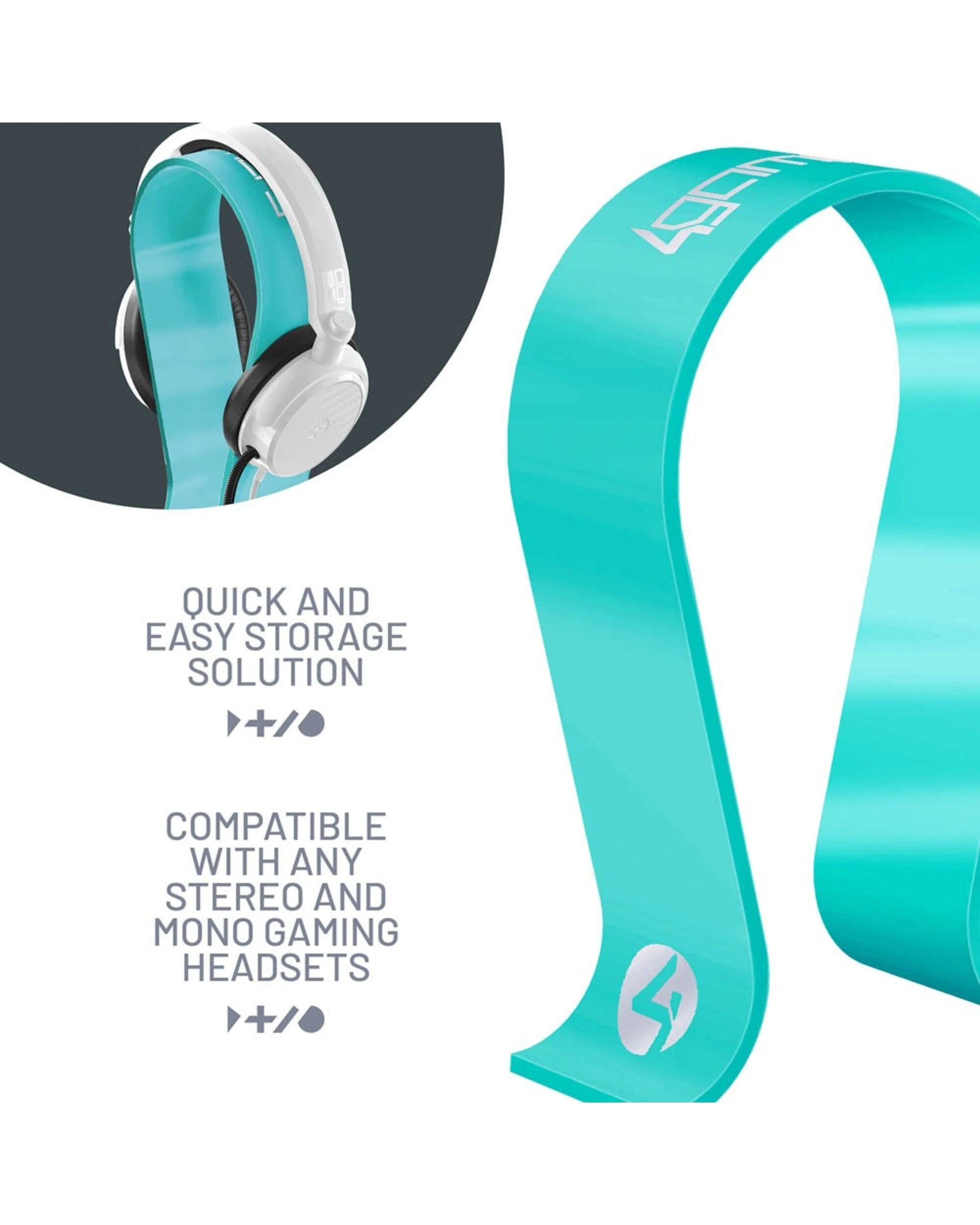 5 4Gamers Headset Stand - Aqua, 5 of 5