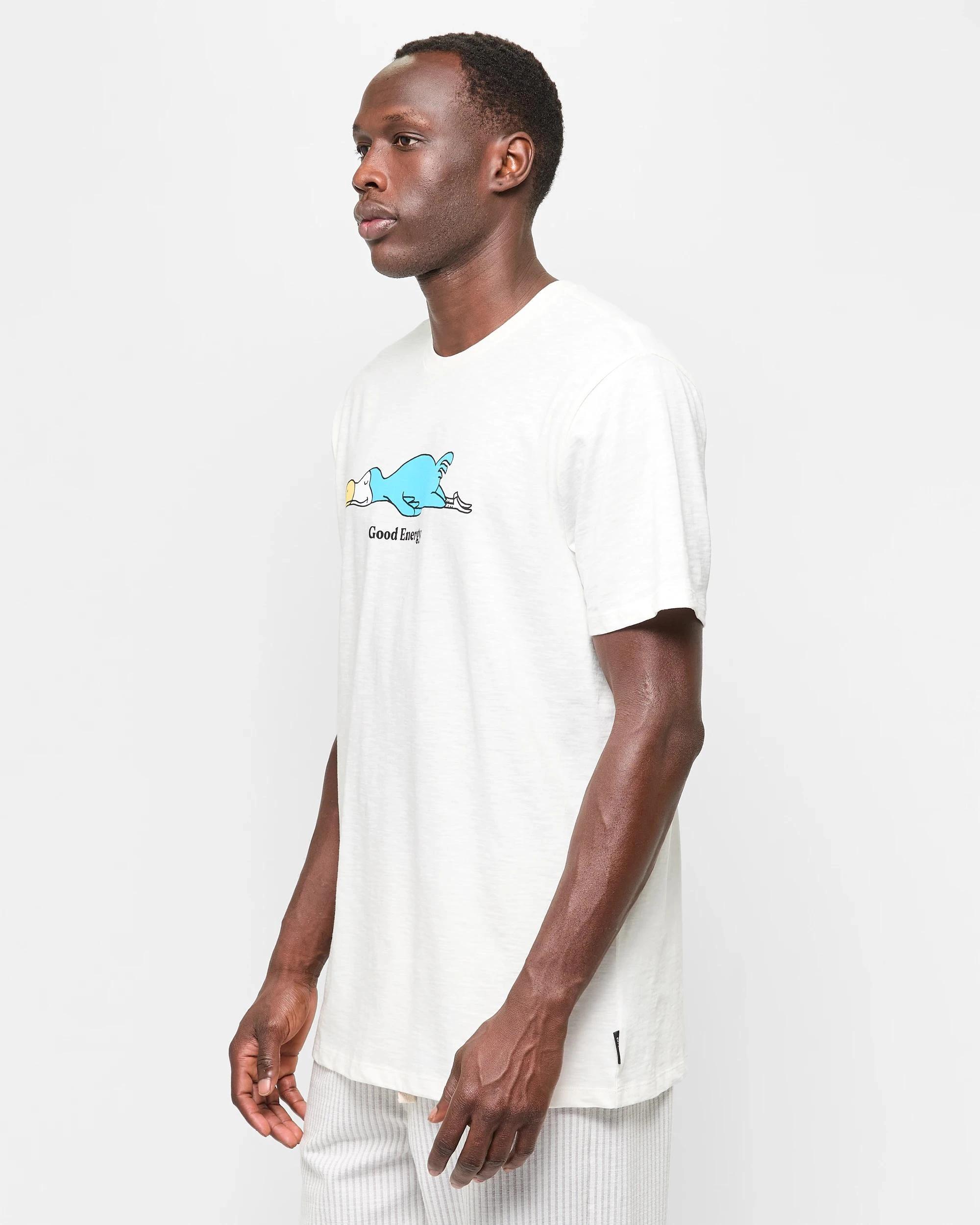 3 Australian Cotton Print Sleep T-Shirt - Maxx WHITE GOOD ENERGY, 3 of 5