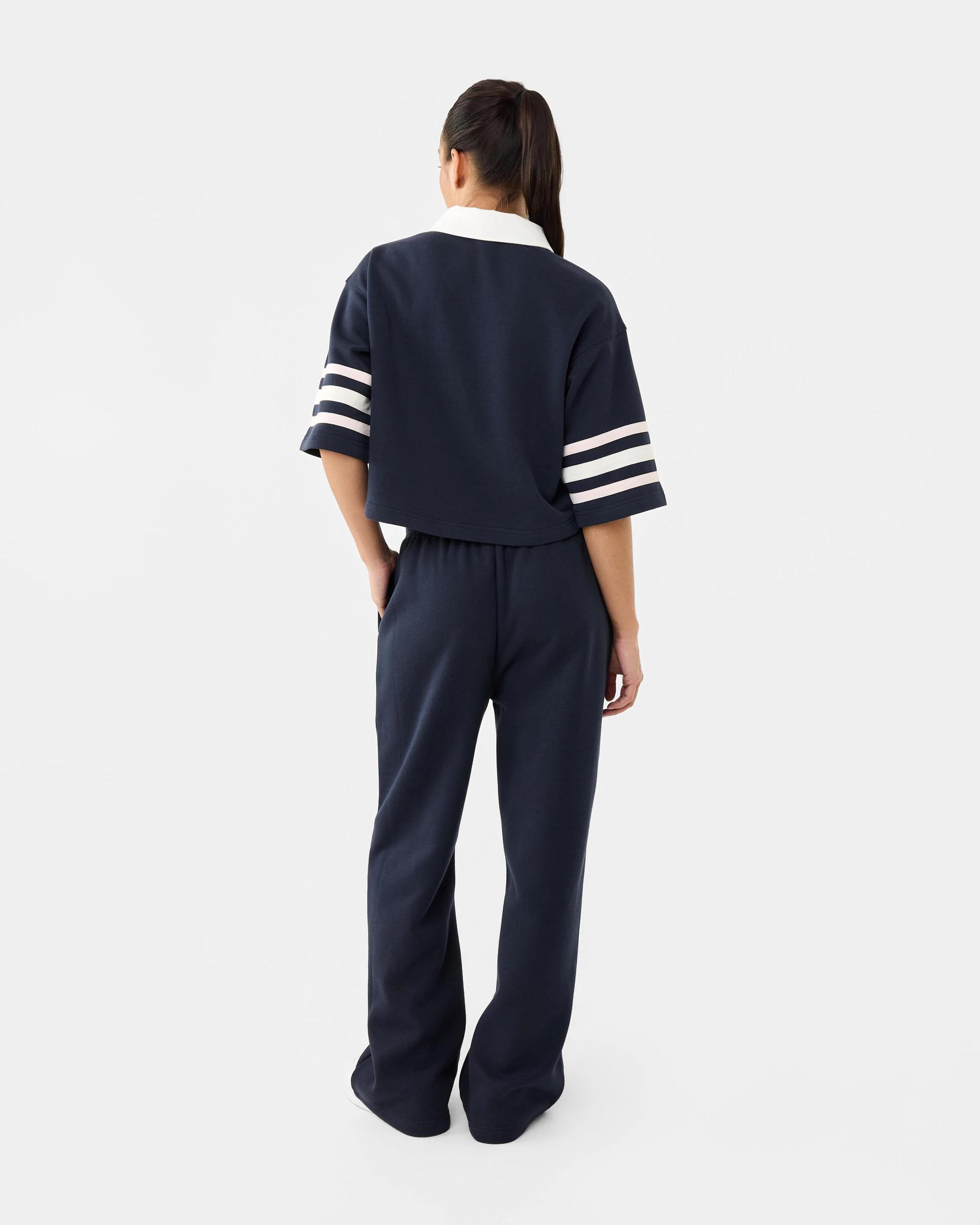 4 Champion Varsity Womens Wide Trackpants Navy, 4 of 7