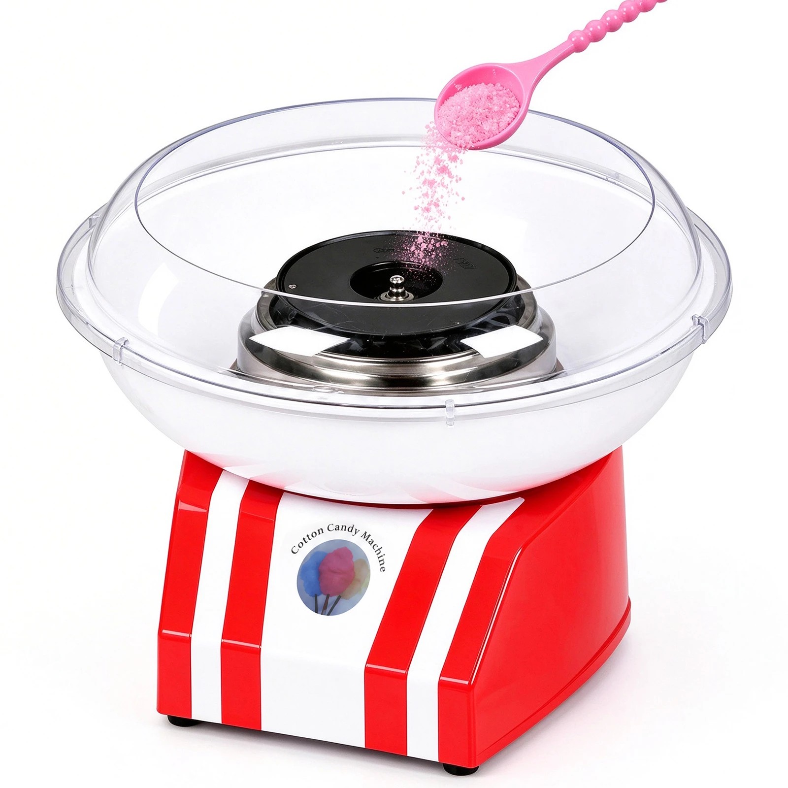 Yopower Cotton Candy Machine with Sugar Scoop and Sticks for Home ...