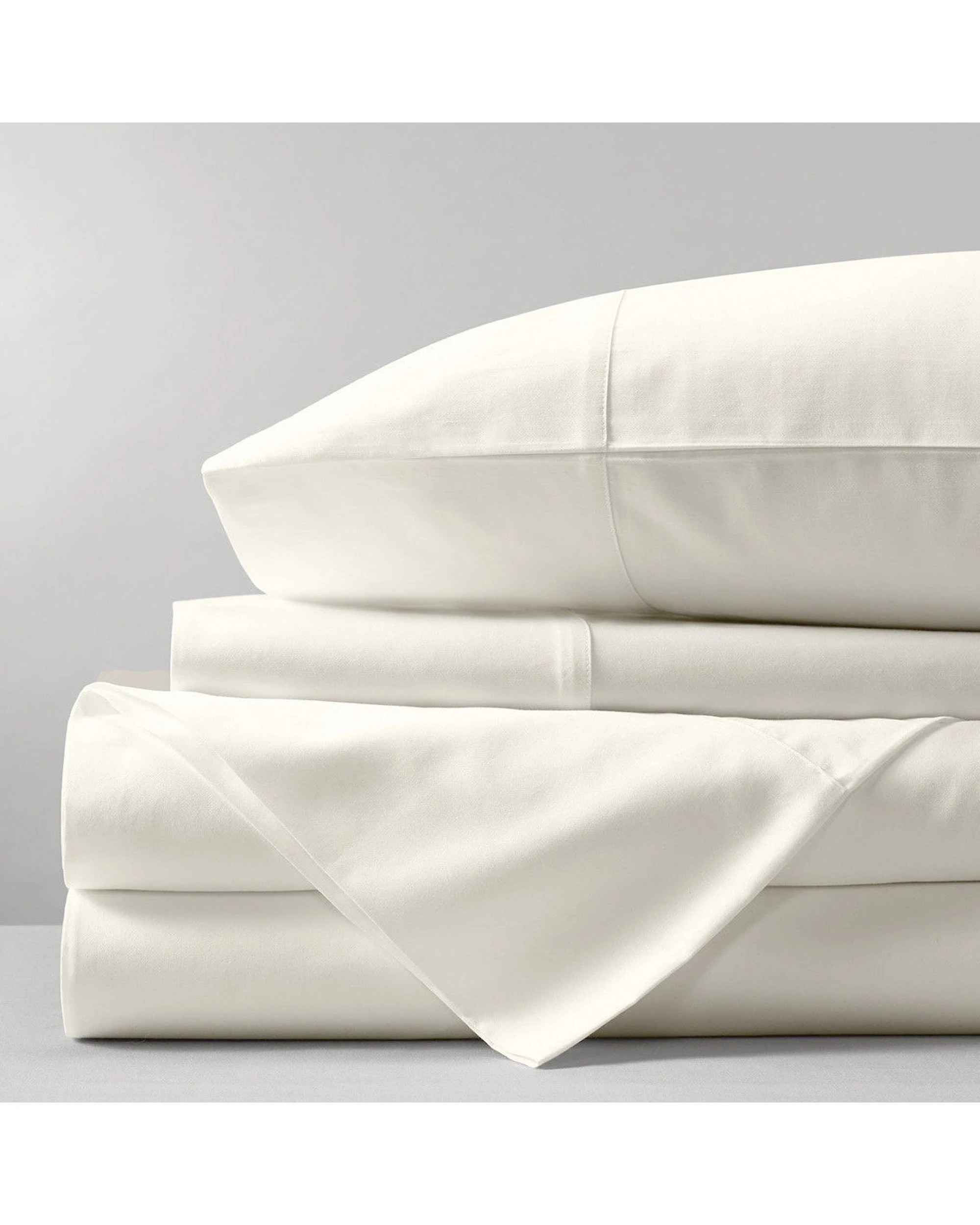 1 Cotton More 800TC Sateen Sheet Set 100% Cotton Off - Single Bed - White, 1 of 2