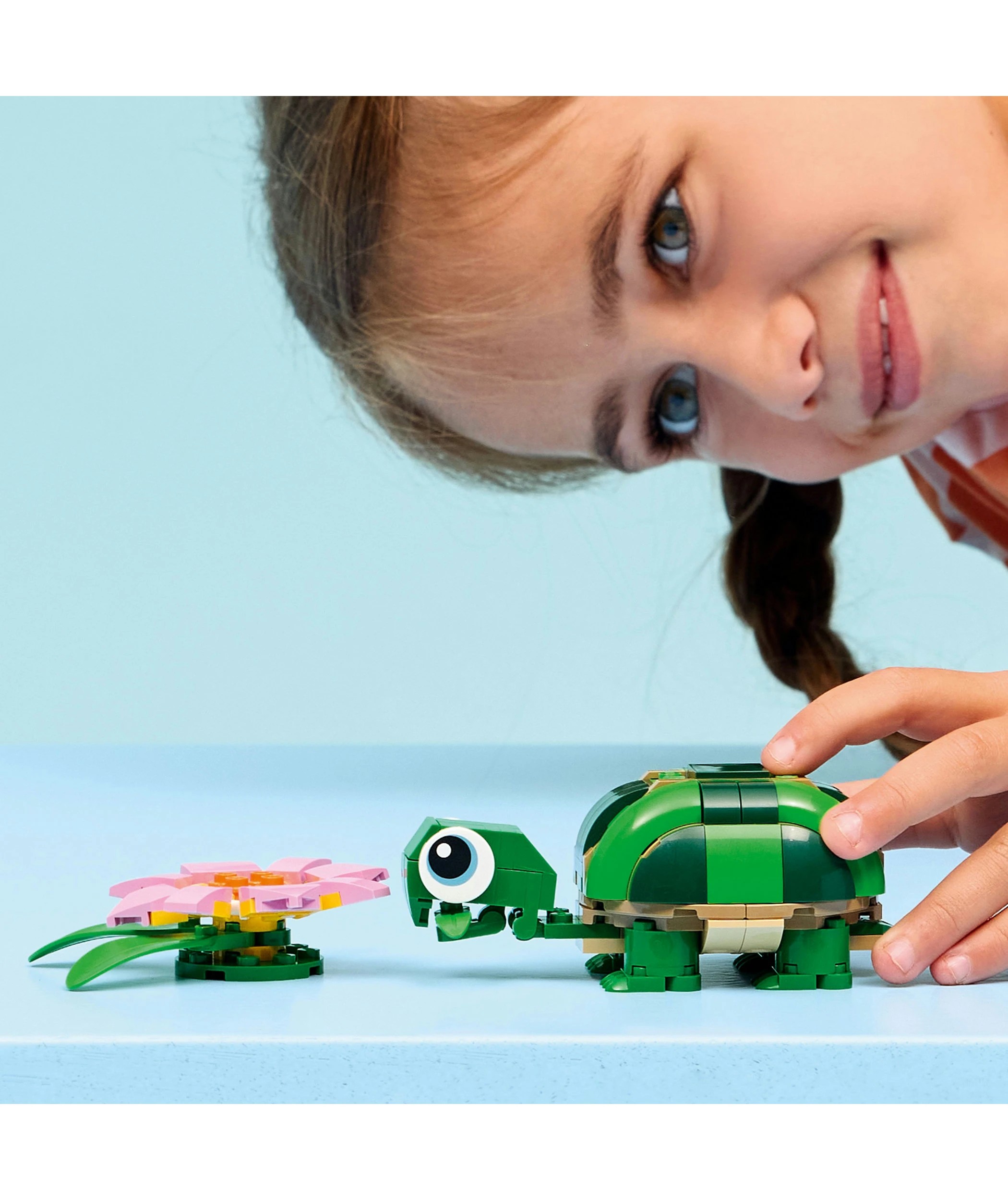 8 LEGO Creator 3 in 1 Turtle with a Water Lily Flower 31377, 8 of 10