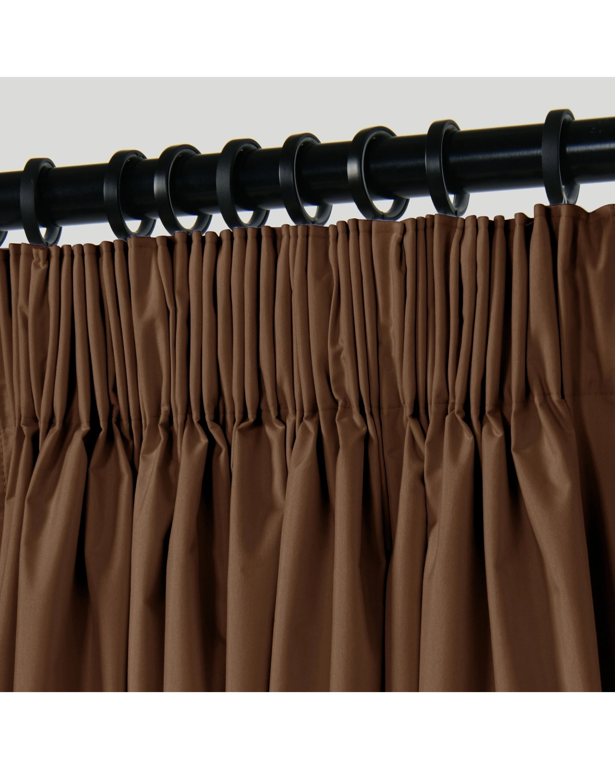 4 Sherwood Home Orlando Blockout Multi Header Curtain Pair 225x223cm - Rust, 4 of 8