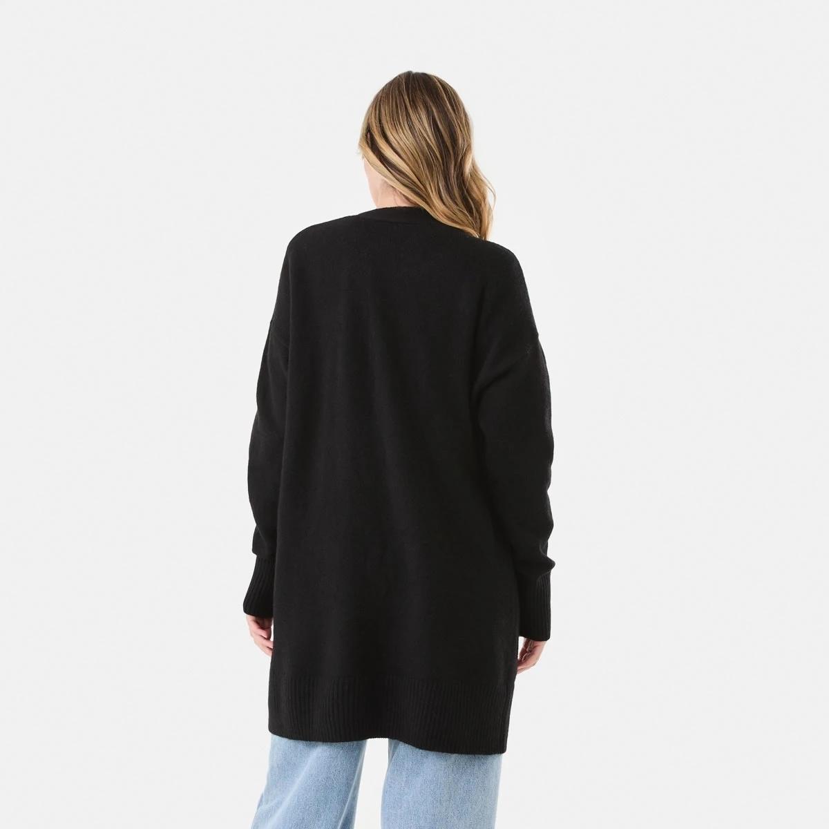 3 Mid Length Cardigan Black, 3 of 6