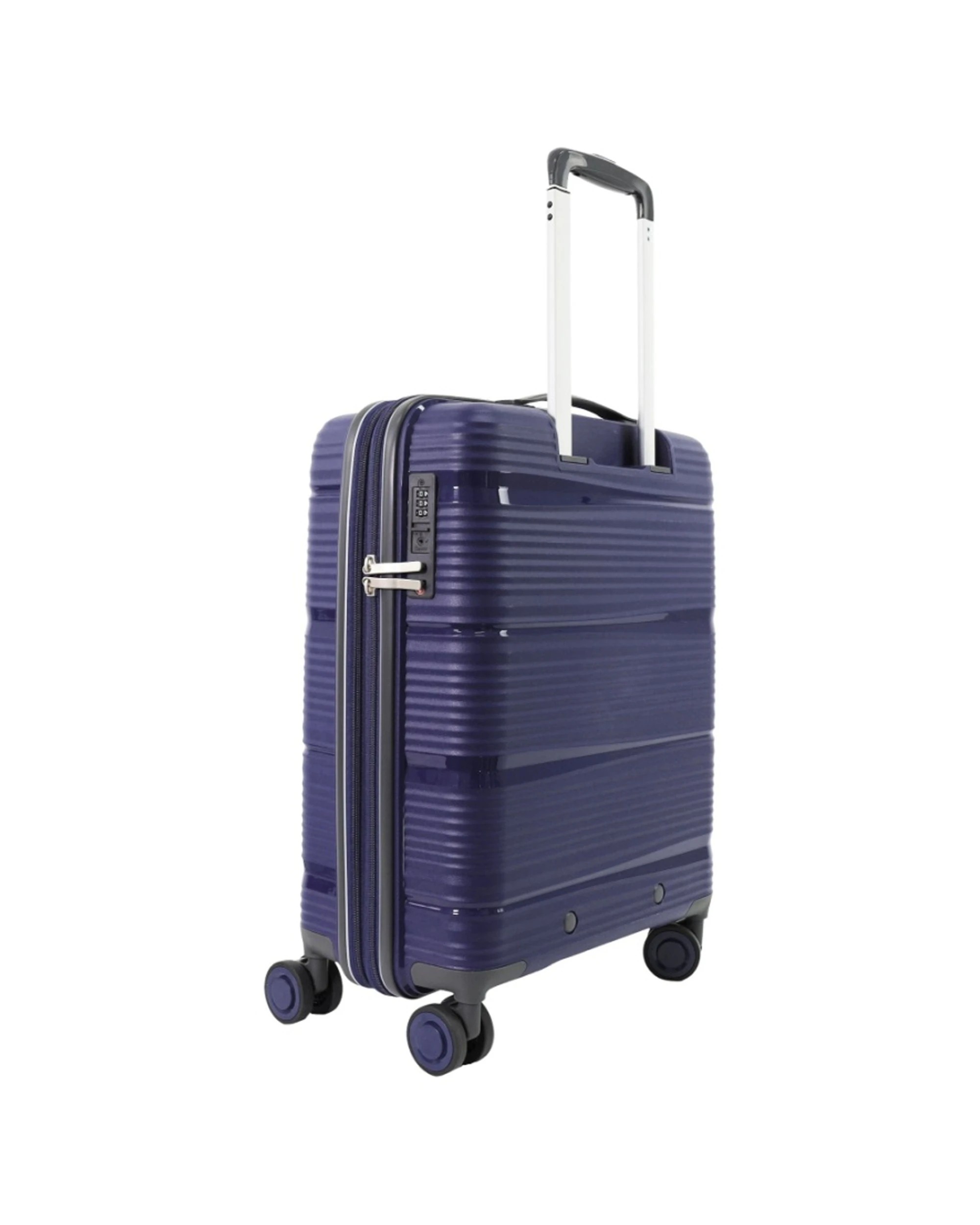 4 Pierre Cardin 2pc Polypropolene (PP) Medium & Cabin Luggage Suitcase Set Lilac - Purple, 4 of 6