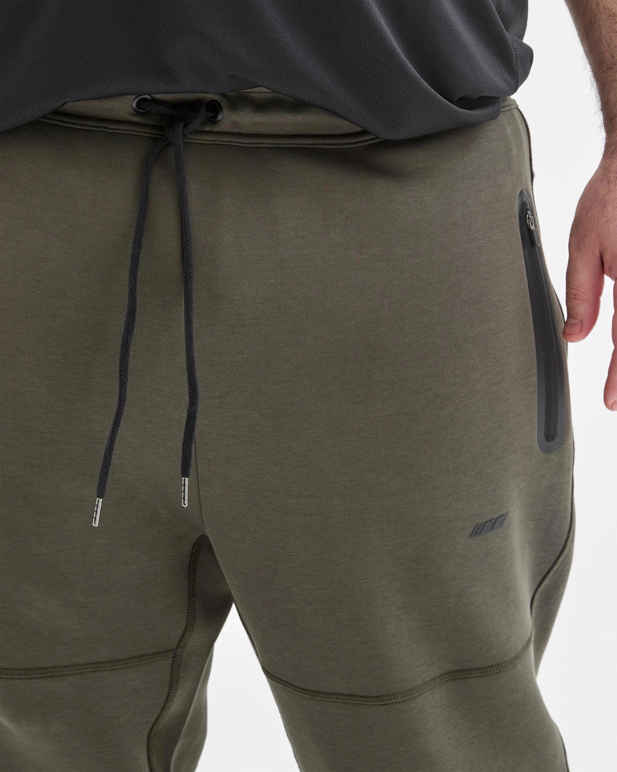 5 Target Man Plus Plus Size Australian Cotton Blend Active Scuba Trackpants KHAKI, 5 of 5