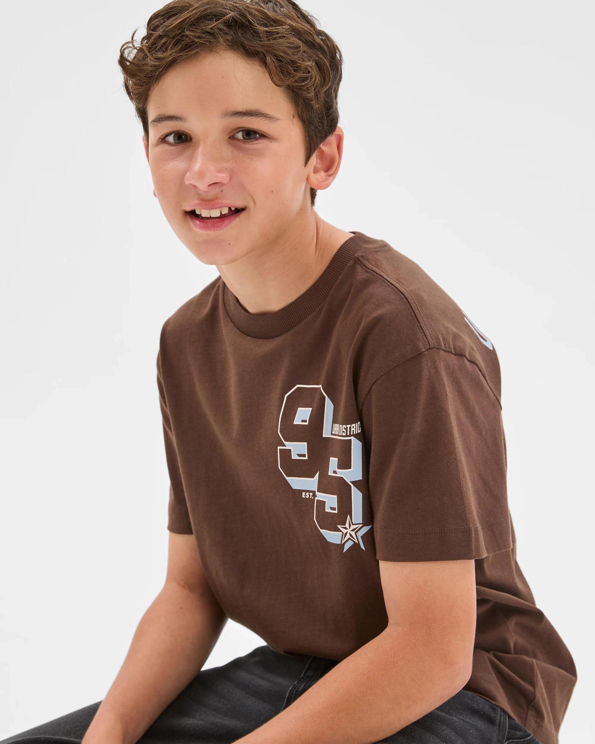 4 Target Kids Australian Cotton Short Sleeve T-Shirt BROWN, 4 of 7