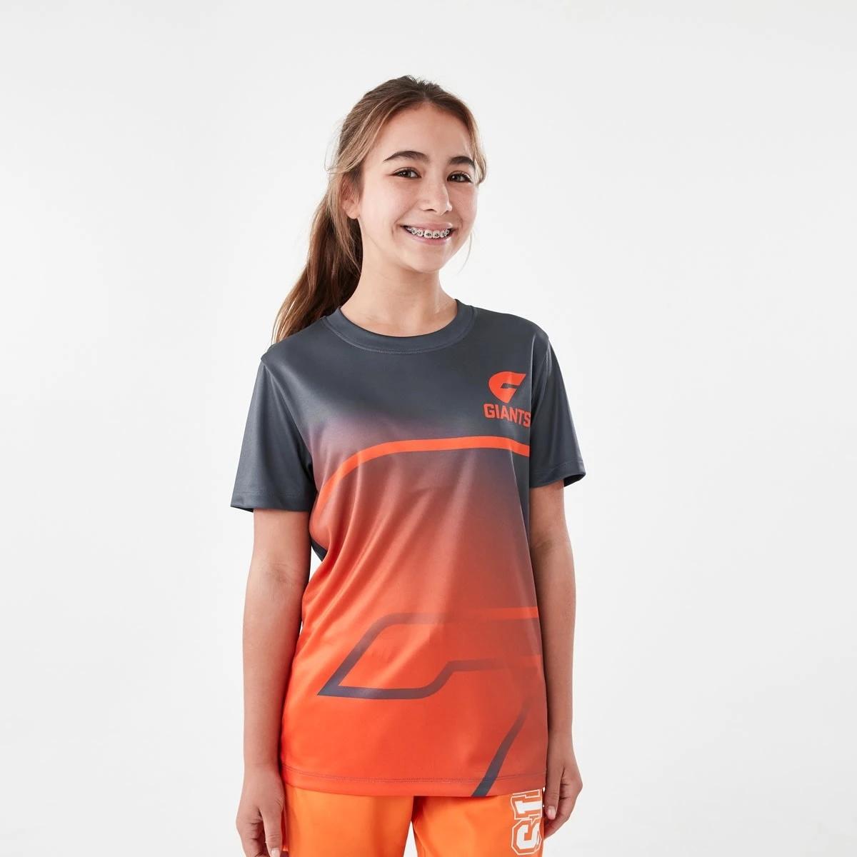 2 Official AFL Kids Training T-shirt Gws Giants, 2 of 10
