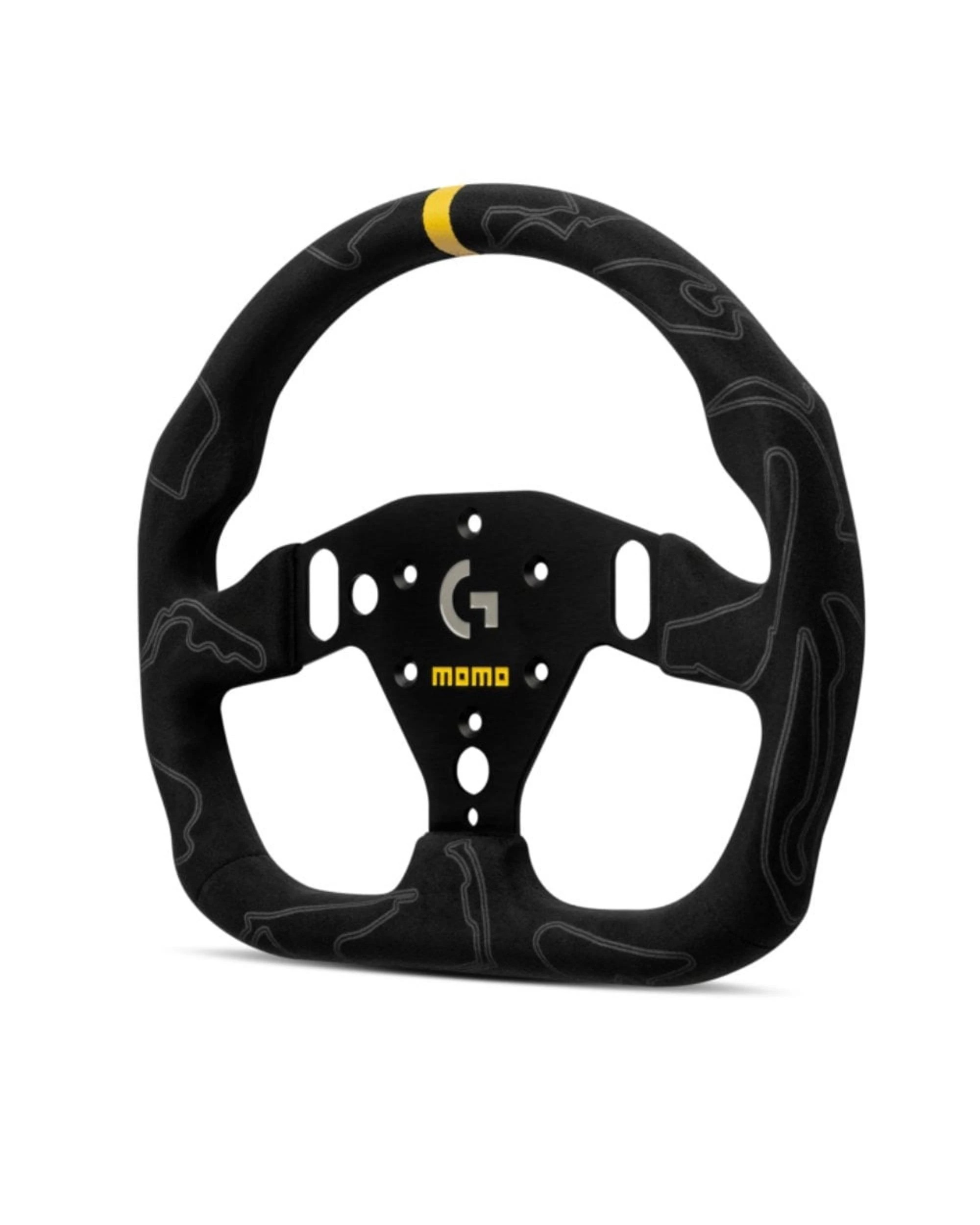 2 MOMO X Logitech G Sim GT-Pro 320 Tracks 320mm Steering Wheel - Black, 2 of 2