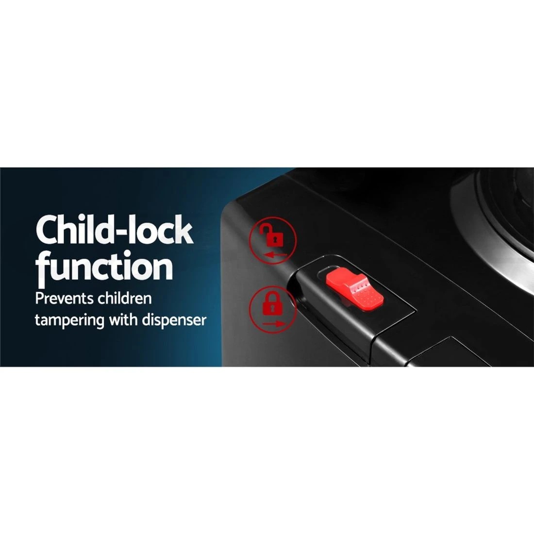 10 Devanti Water Cooler Dispenser Stand 22L Bottle Black w/2 Filter
 - black, 10 of 10