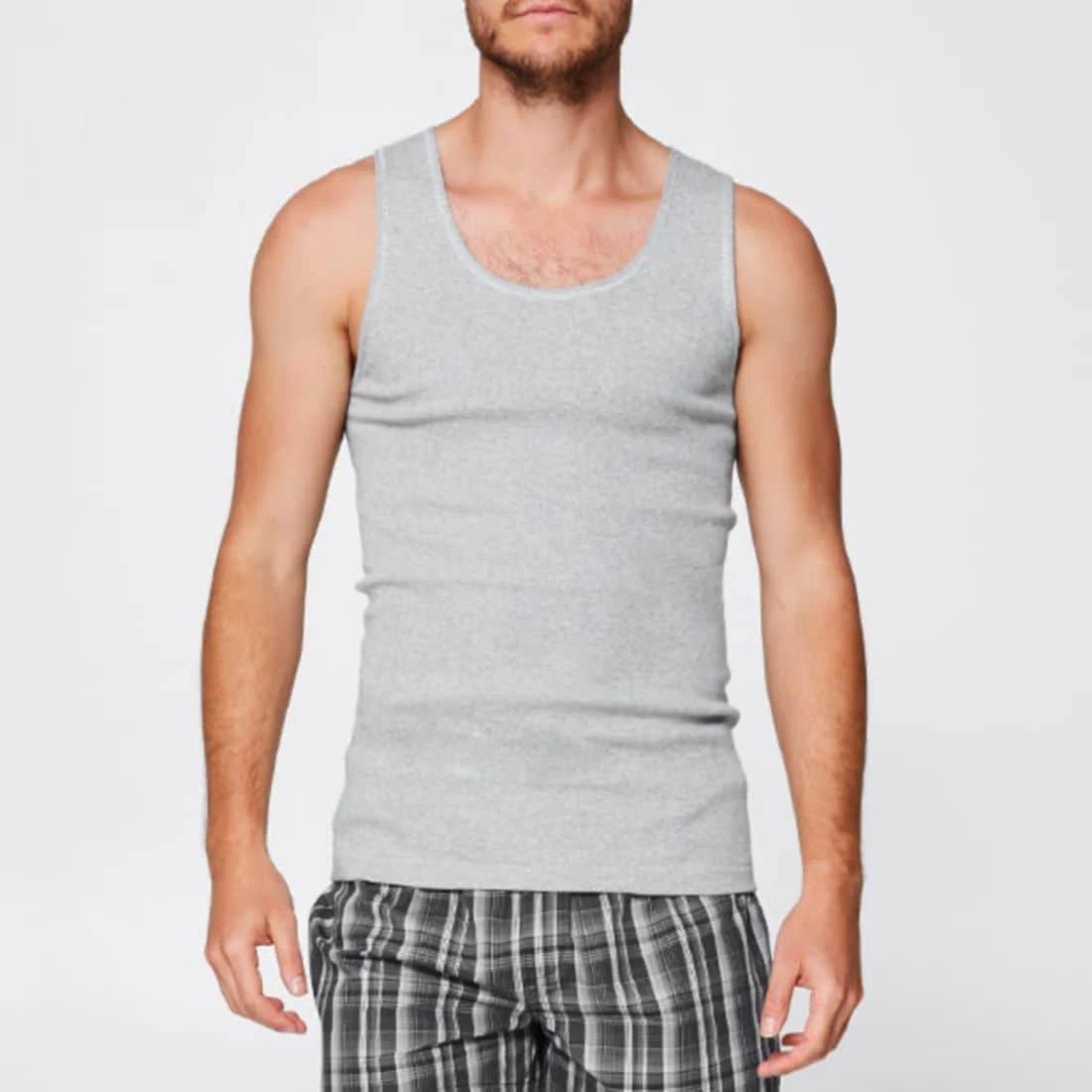 1 Maxx Athletic Singlet GREY MARLE, 1 of 5
