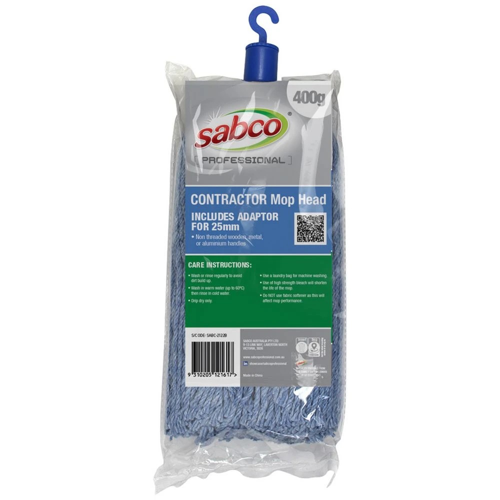 3 Sabco 400g Cotton Mop Refill Blue, 3 of 3