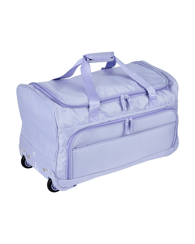 54L Rolling Duffle with Pockets - Pu