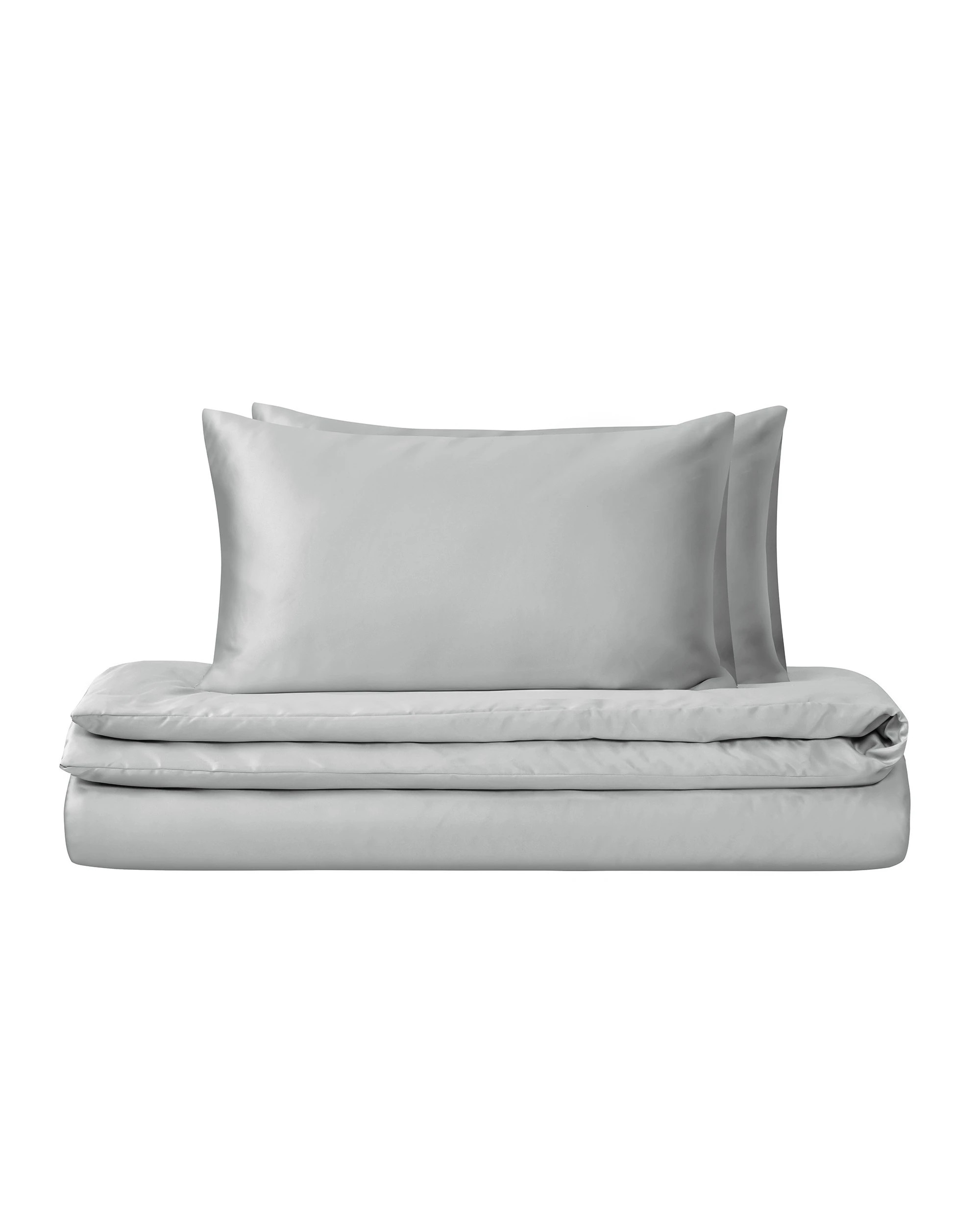 7 Dreamaker Matte Satin Quilt Cover Set - King Bed - Grey, 7 of 7