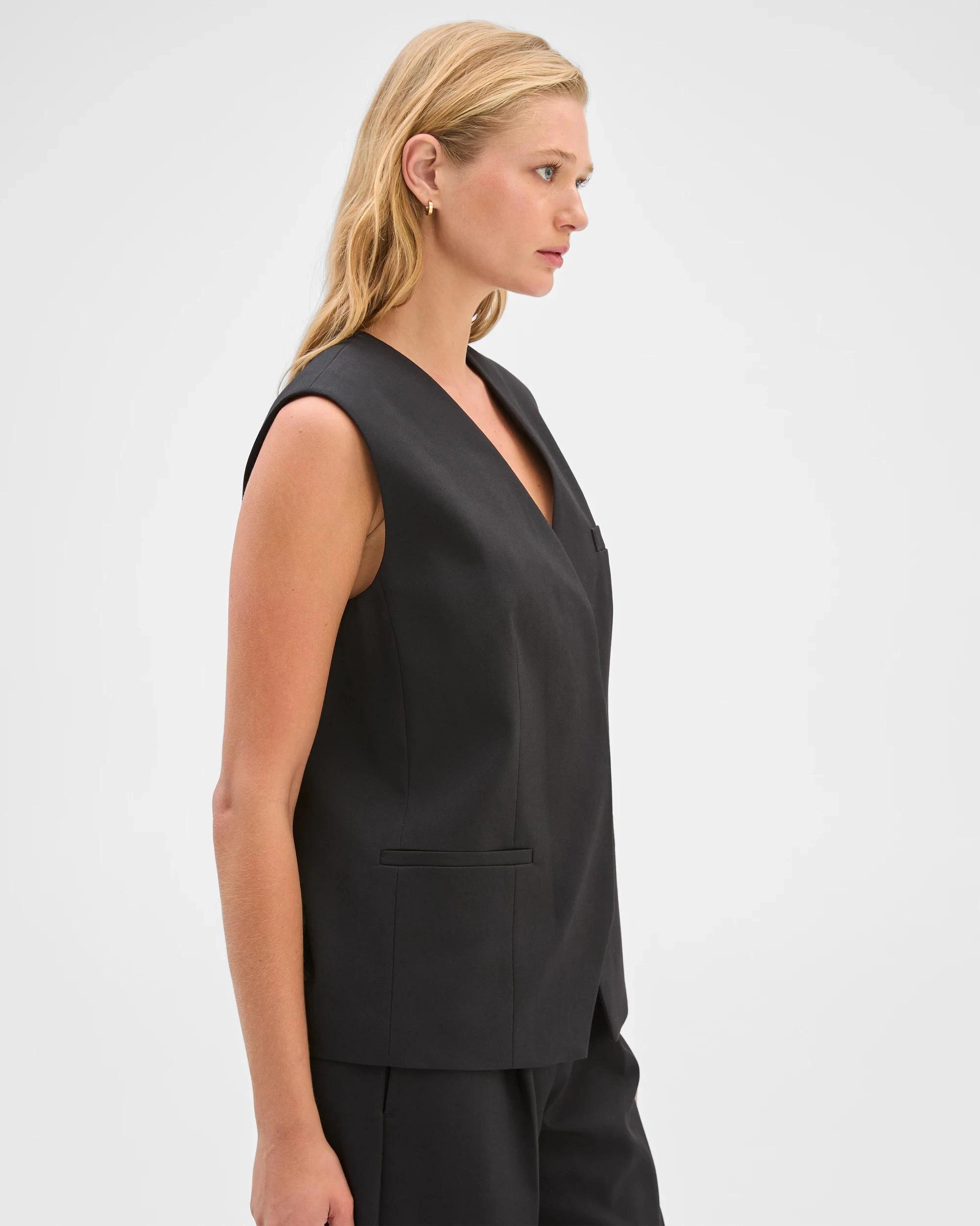 7 Preview Sleeveless Jacket BLACK, 7 of 8