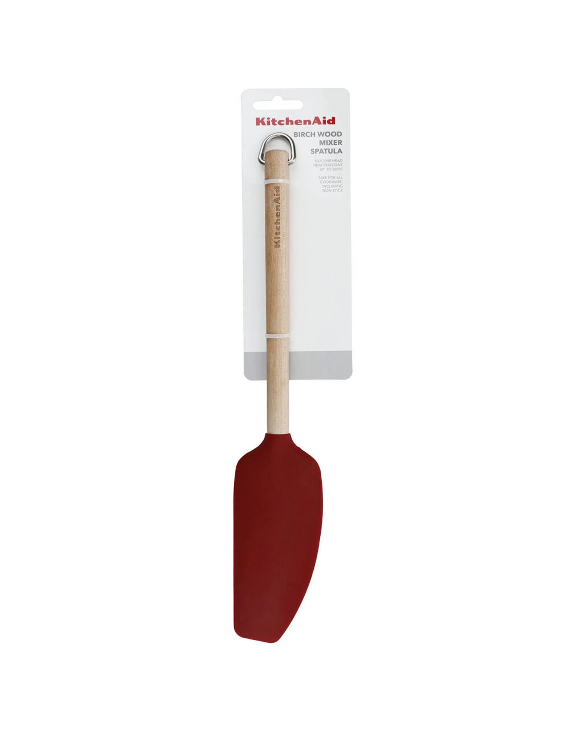 3 KitchenAid Birchwood Handle Mixer Spatula 4PK Silicone Head Kitchen Utensil - Red, 3 of 6