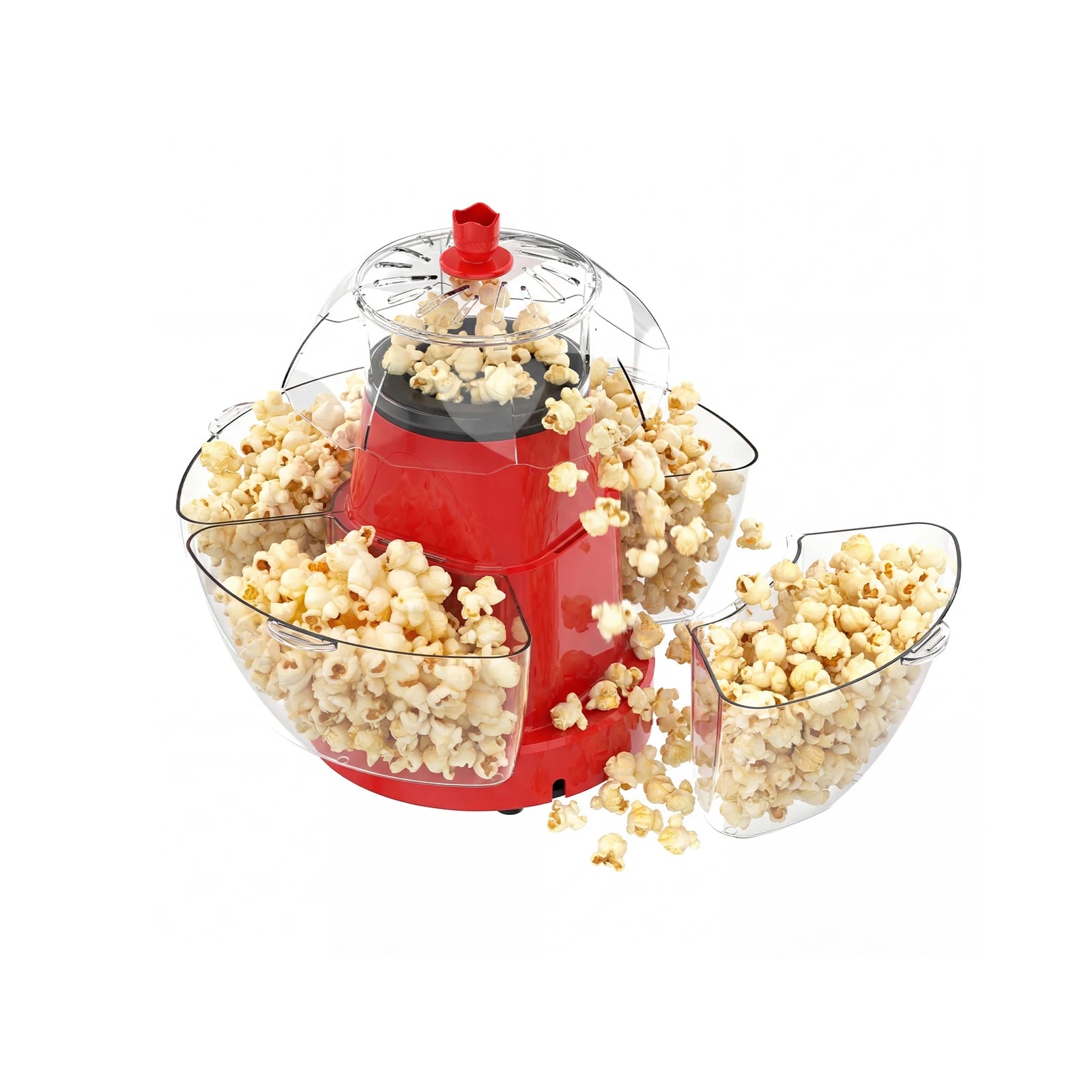 1 Yopower Small Electric Popcorn Maker - Red, 1 of 4
