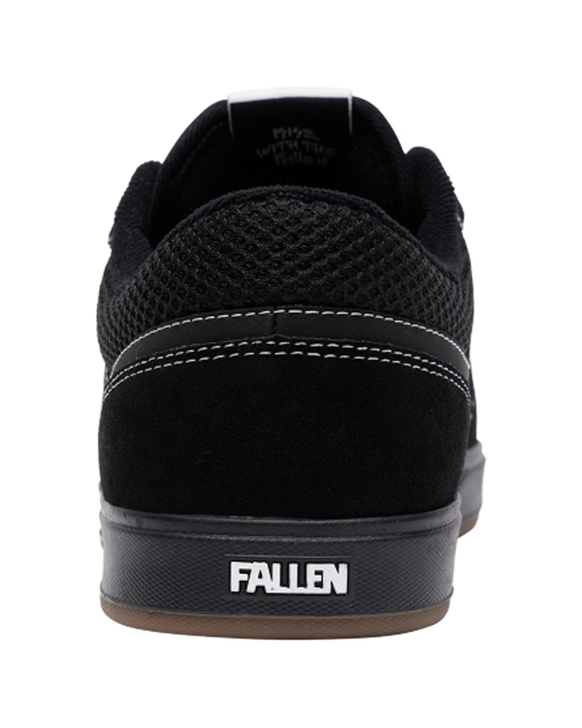 4 Fallen Footwear Patriot Skate Men's Shoe Cupsole FLX Technology Protection BLACK/WHITE/GUM, 4 of 6