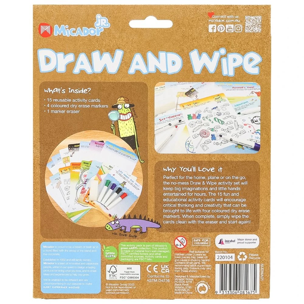 2 Micador jR Draw and Wipe Activities, 2 of 5