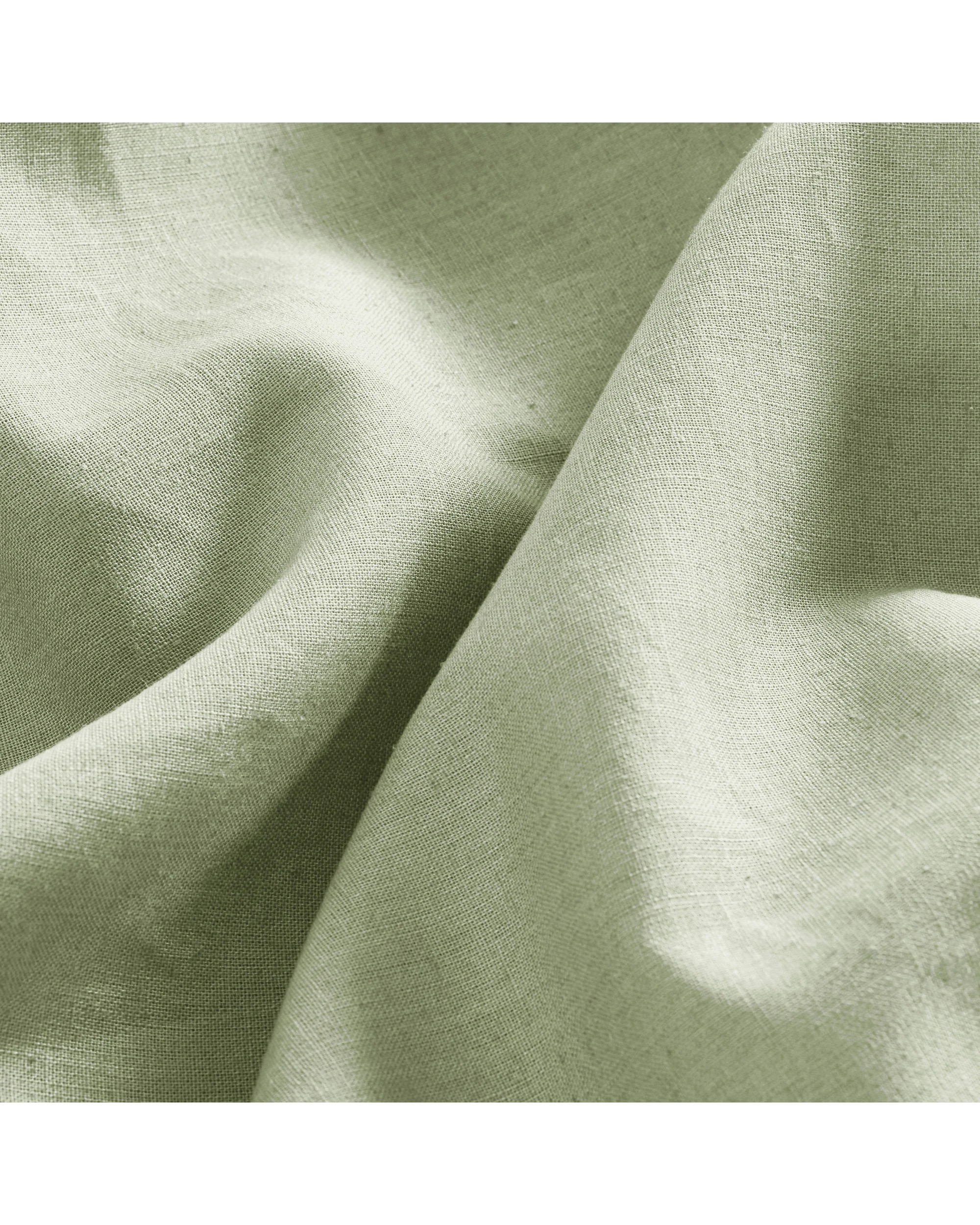 3 Dreamaker Linen Cotton Quilt Cover Set - Queen Bed - Sage, 3 of 7