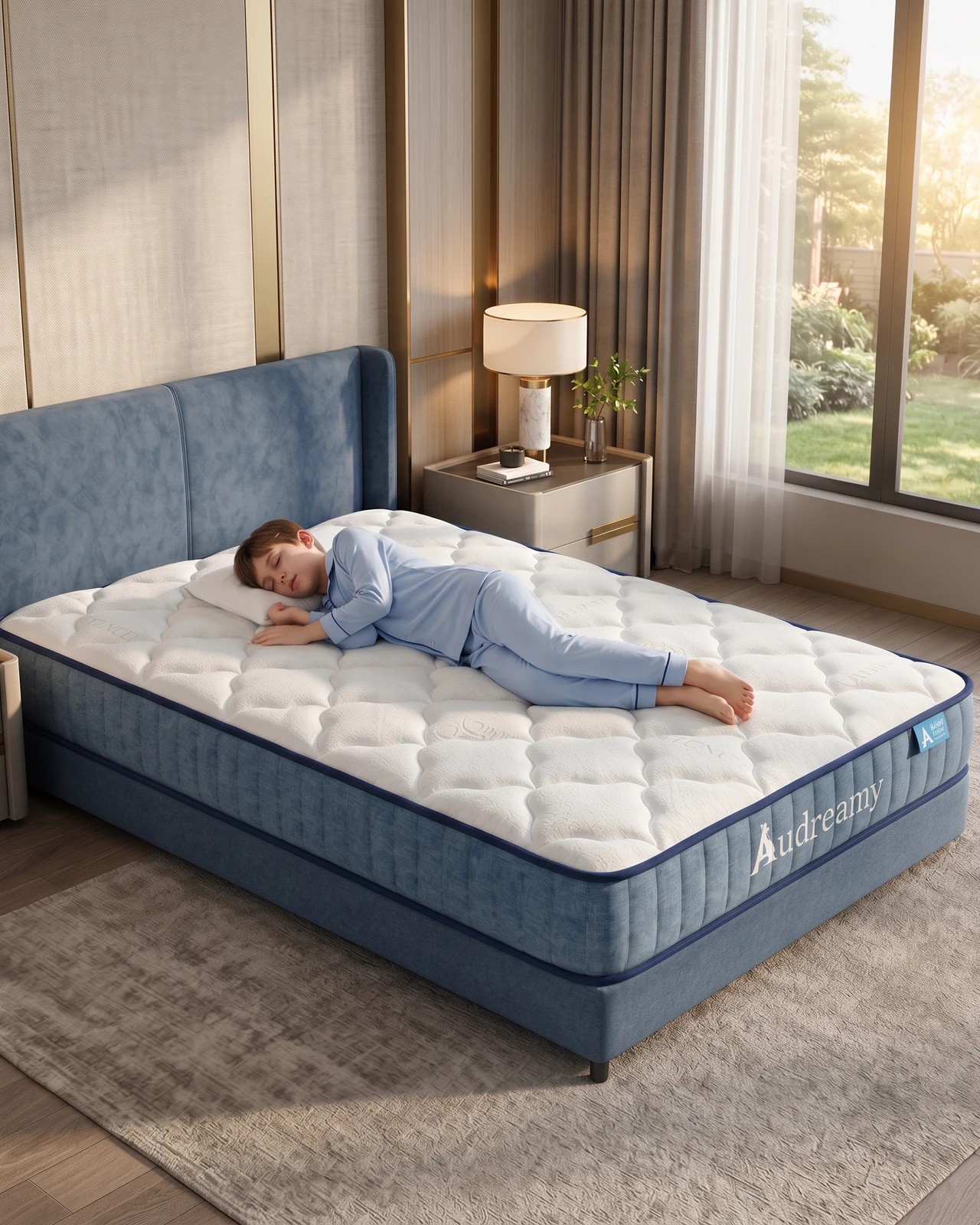 5 Audreamy Kaveno Mattress, Cool Gel Pocket Spring Mattress, DreamCoil 700 Spring TENCEL Cover Single Bed White, 5 of 10