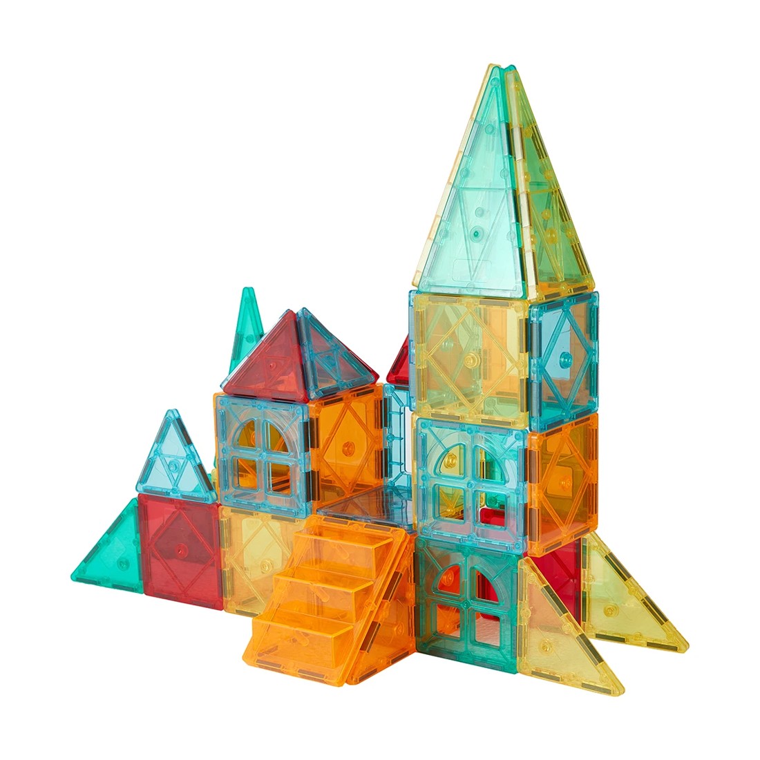 2 50 Piece Magnetic Tiles Castle Set, 2 of 10