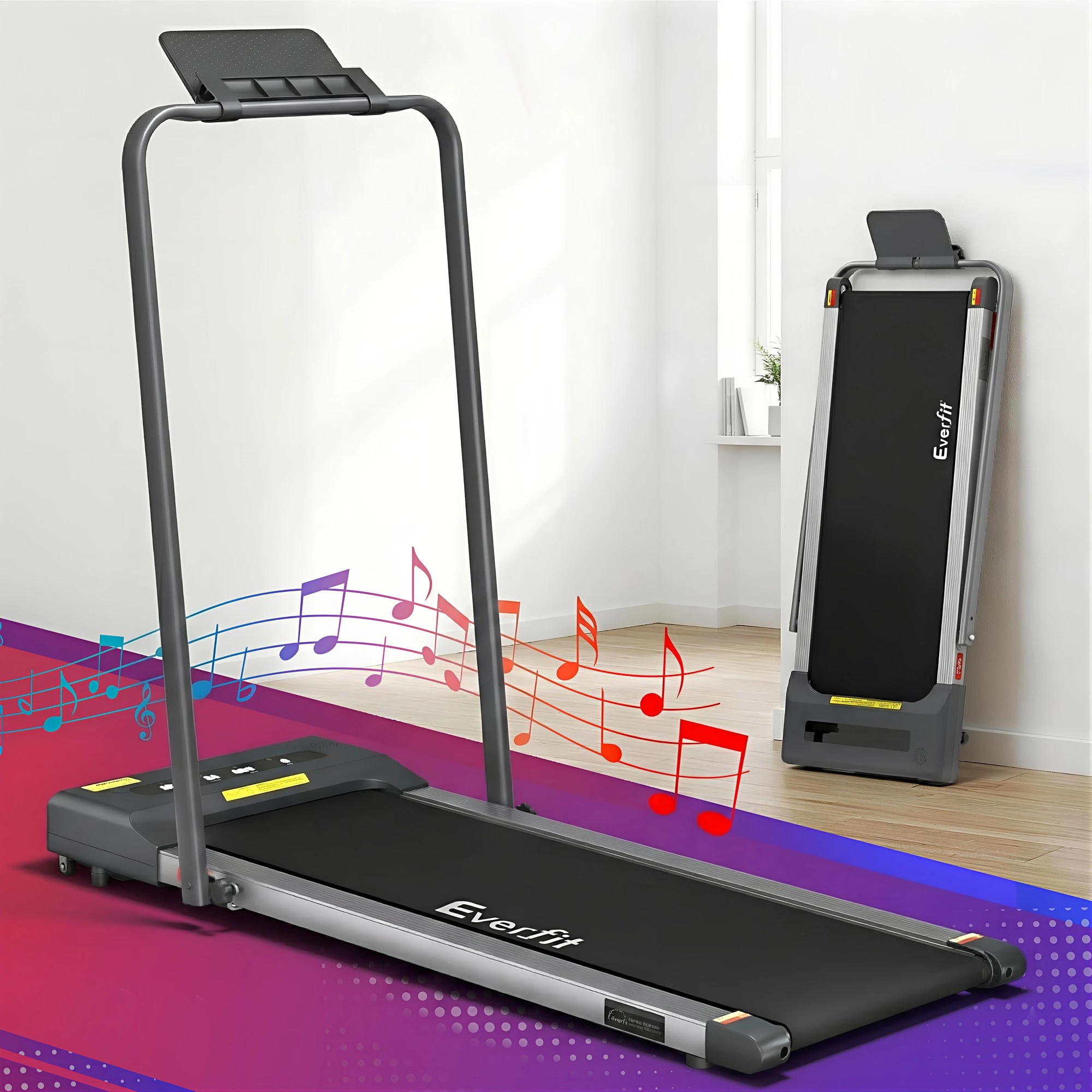 10 Everfit 2 in 1 Treadmill Electric Walking Pad Under Desk Home Gym Fitness 380mm, 10 of 10