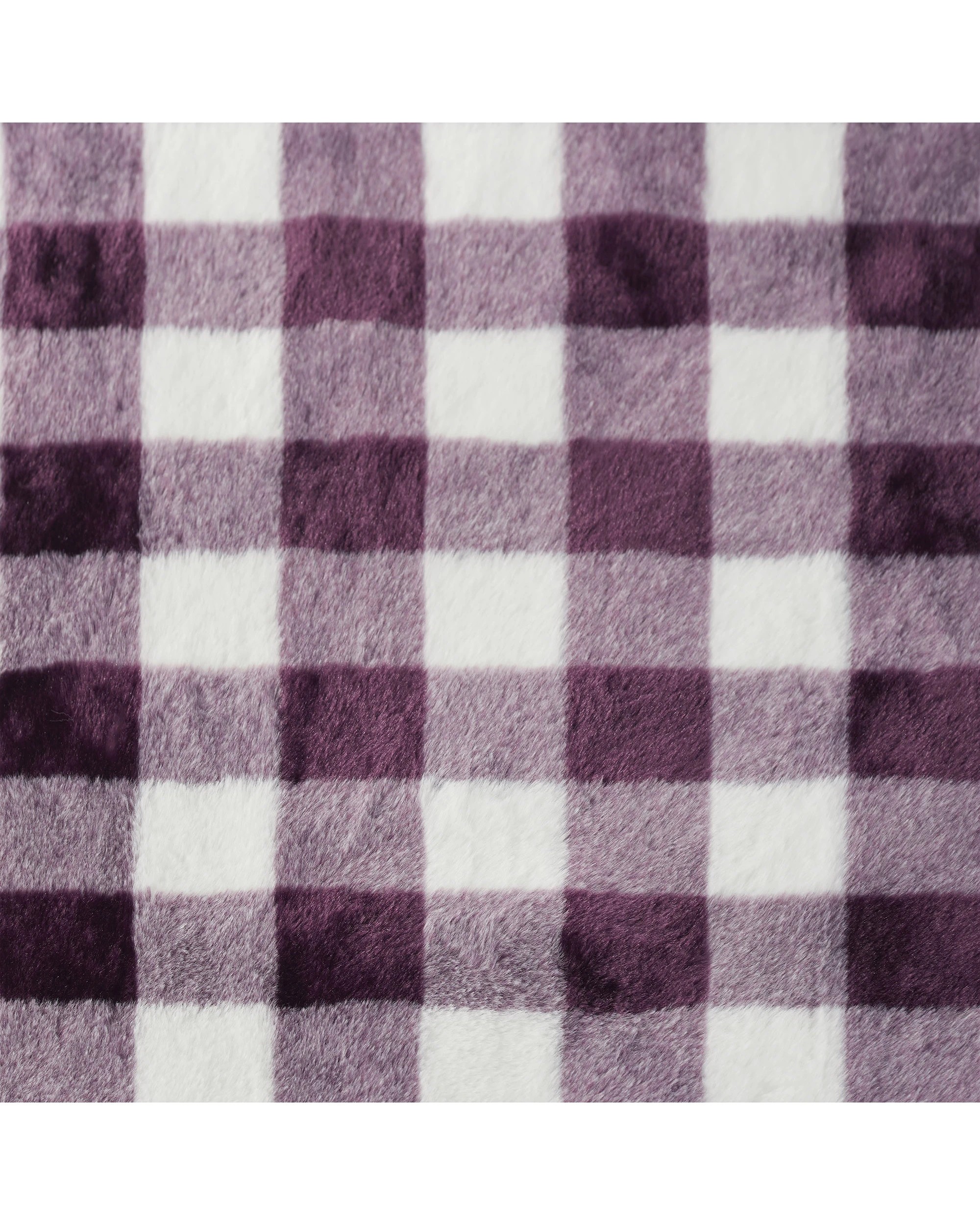 6 Dreamaker Gingham Plush Heated Throw 180x200cm - Cherry, 6 of 9