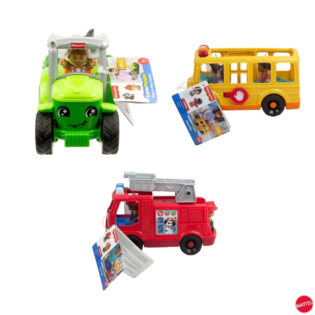 1 Fisher-Price Little People Musical Toy Vehicles - Assorted, 1 of 9
