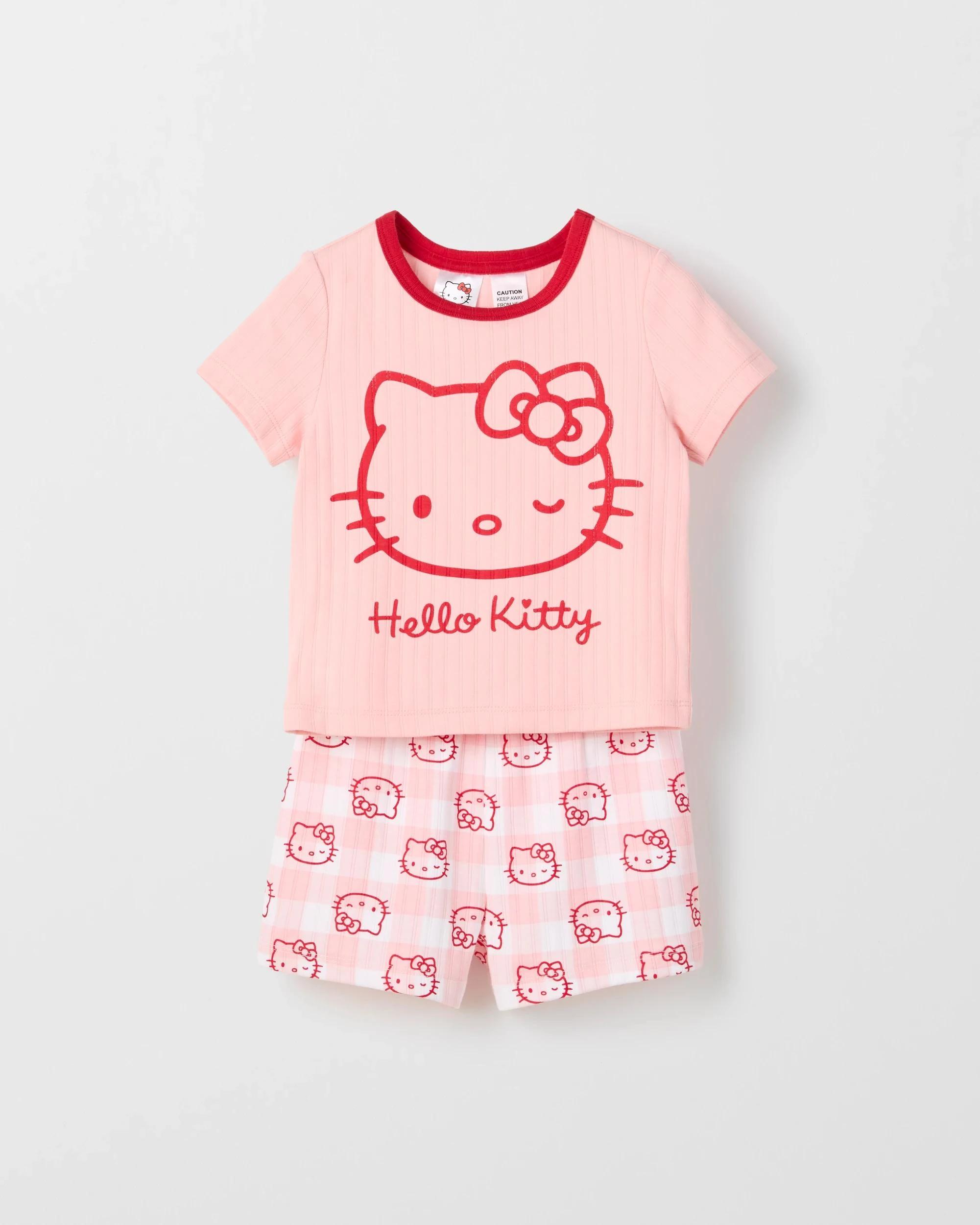 3 Hello Kitty Younger Girls Knit Pyjama Set HELLO KITTY, 3 of 8