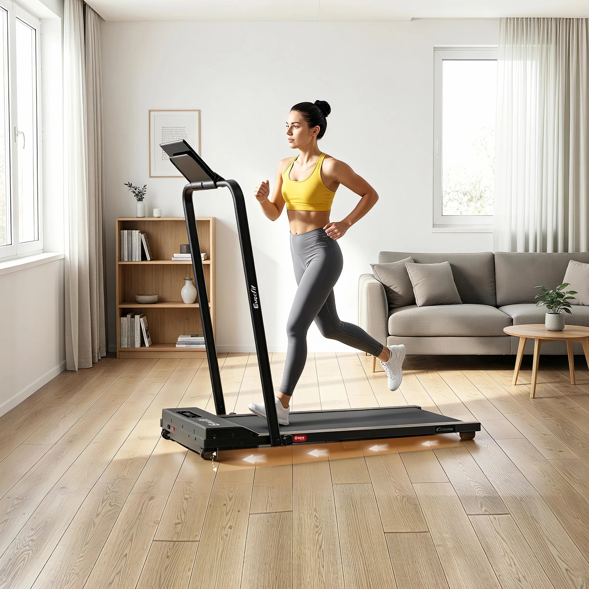 7 Everfit 3 in 1 Walking Pad Treadmill 12% Incline Under Desk Foldable Treadmills for Home 38cm - Multi, 7 of 9