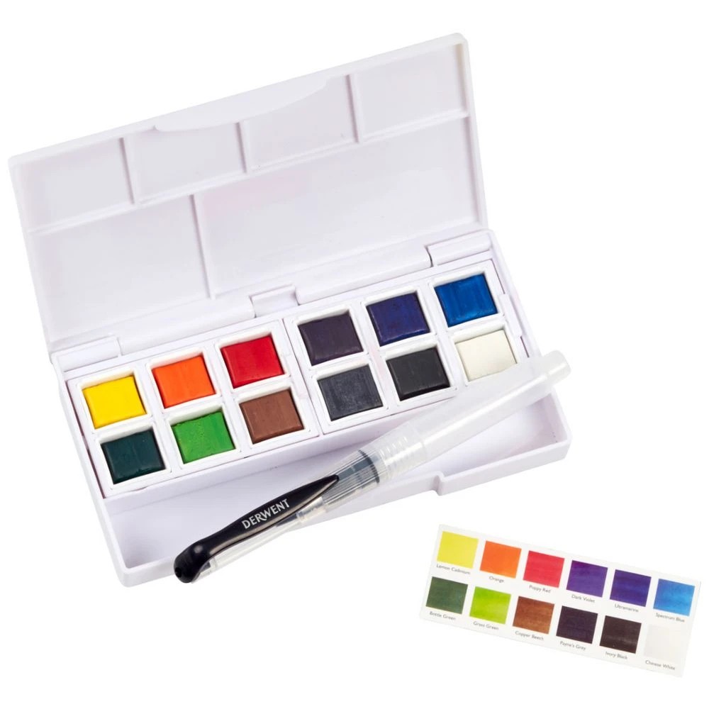 2 Derwent Watercolour Paint Pan 12 Pack, 2 of 6