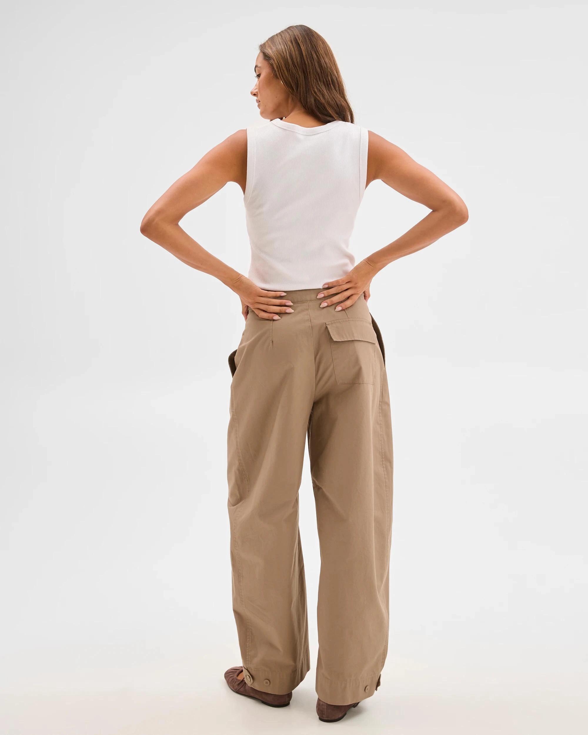 7 Lily Loves Australian Cotton Barrel Leg Cargo Pants MOUNTAIN TRAIL, 7 of 7