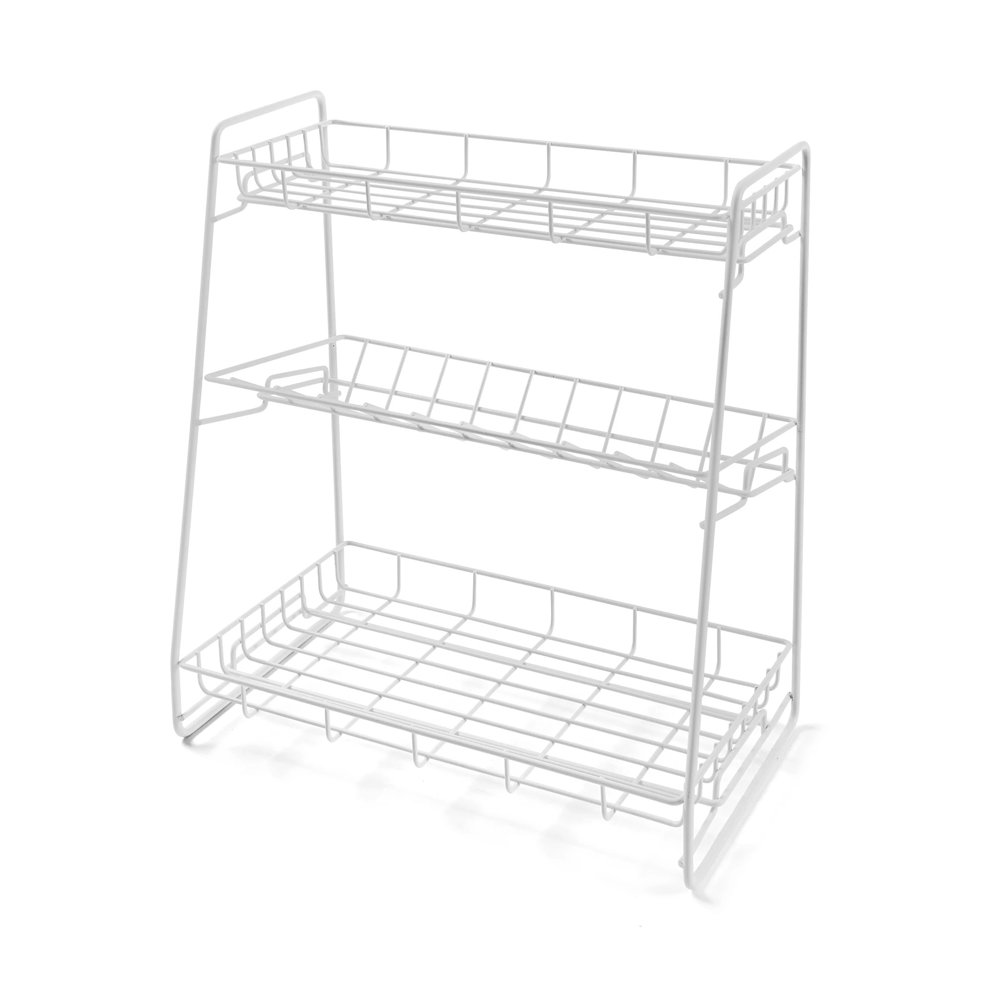 3 White Wire Angled Shelf, 3 of 9
