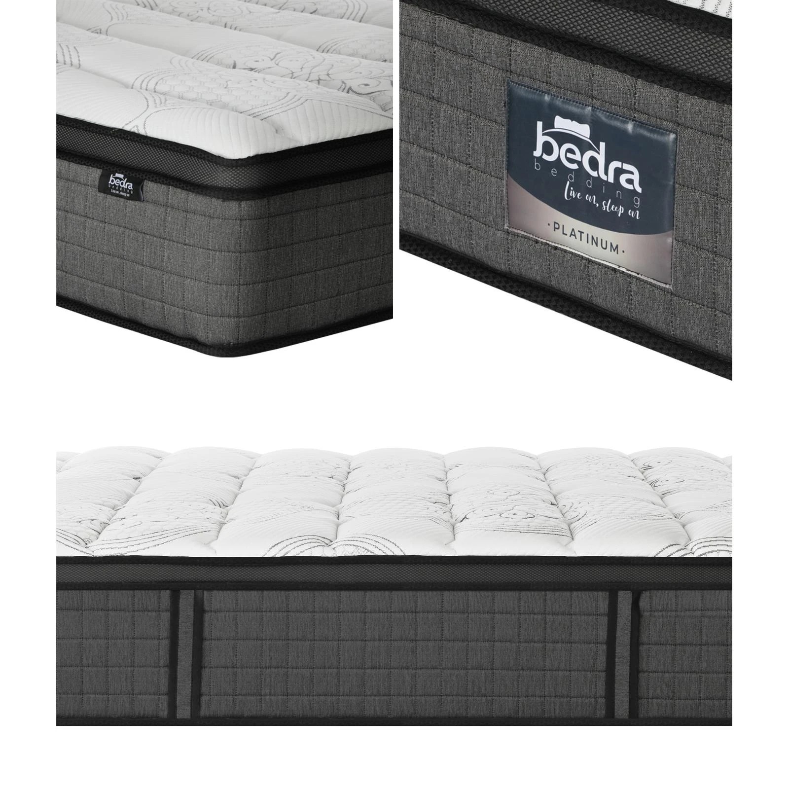 2 Bedra Bedding Mattress 9 Zone Latex Foam Pocket Spring Medium 34cm King Single
 - Multi, 2 of 10