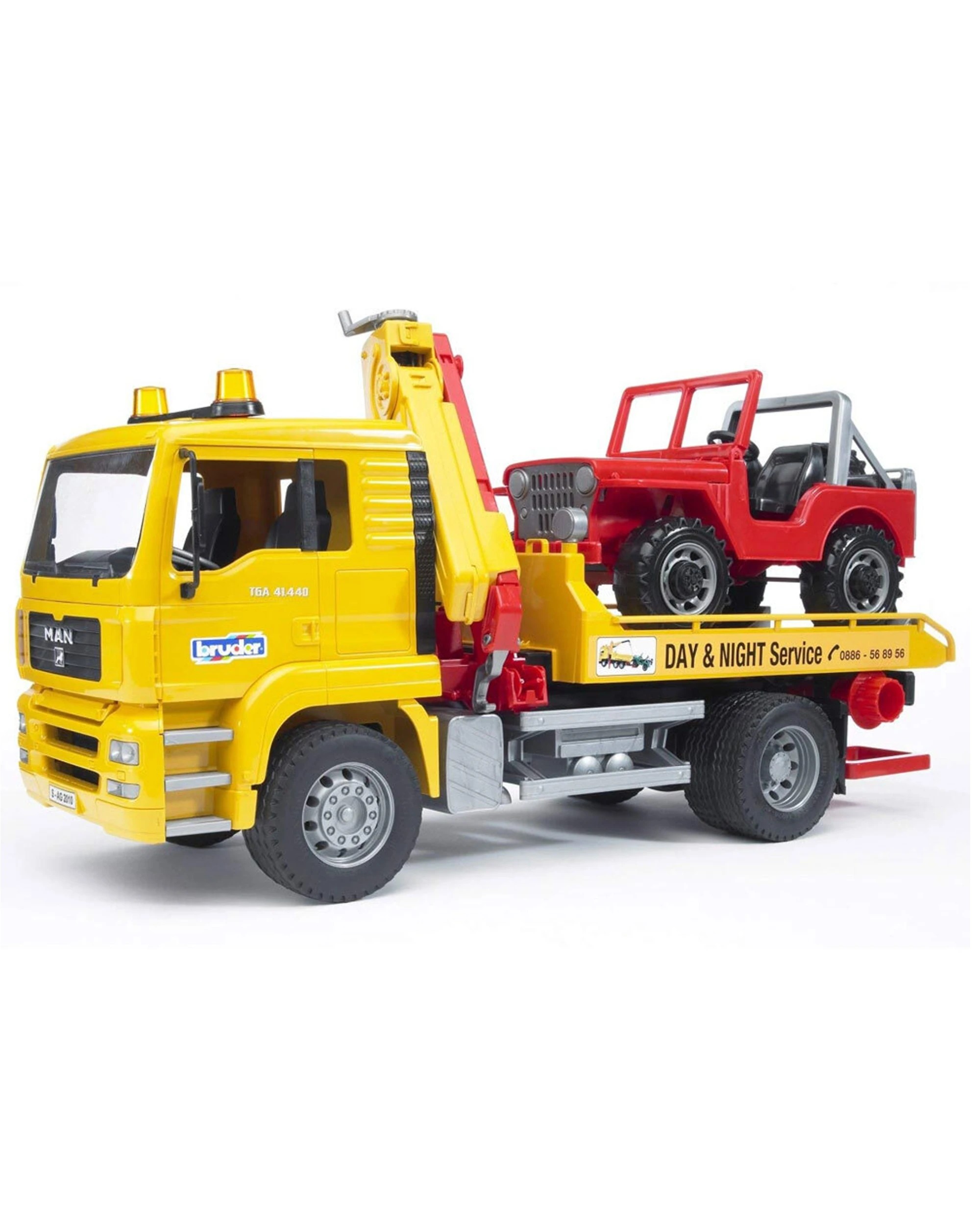 4 Bruder 1 16 Man Tga Breakdown Tow Truck With Cross Country Vehicle Kids 4 Years - Multi, 4 of 7