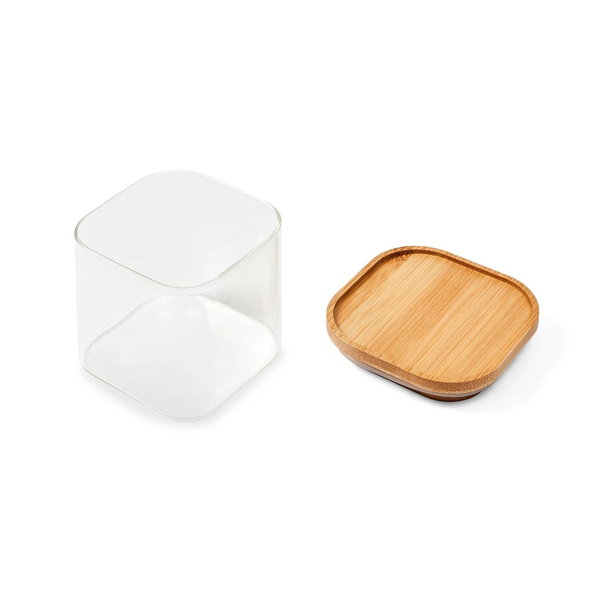 4 500ml Glass Container with Bamboo Lid, 4 of 6
