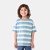 3 COLOUR STRIPE FADED DENIM