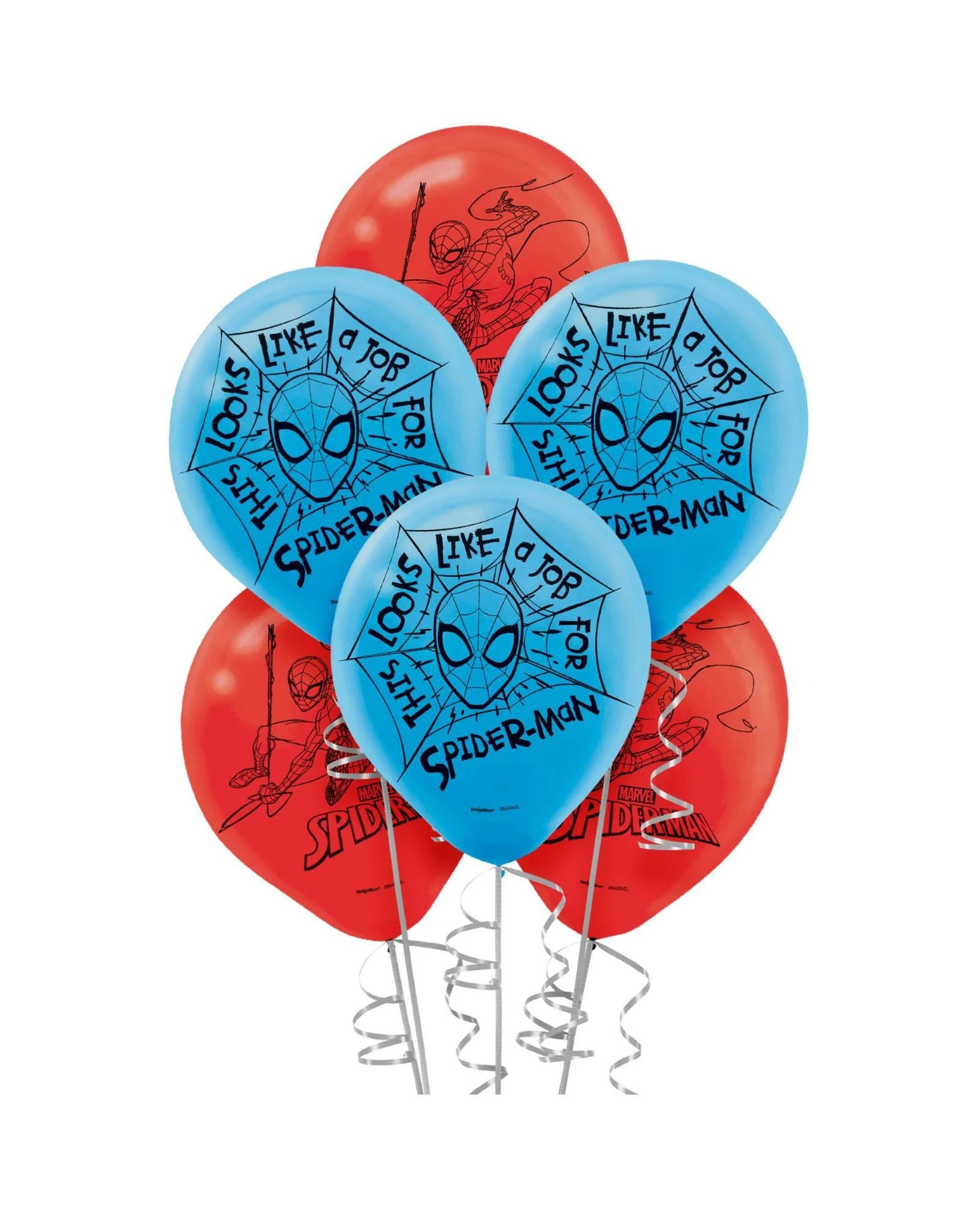 1 Spiderman Webbed Wonder Balloons Pack of 6, 1 of 1