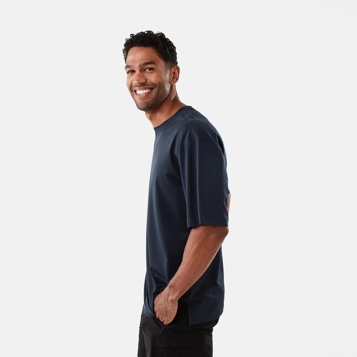 2 Active Mens Boxy Performance T-shirt Shade Navy, 2 of 6
