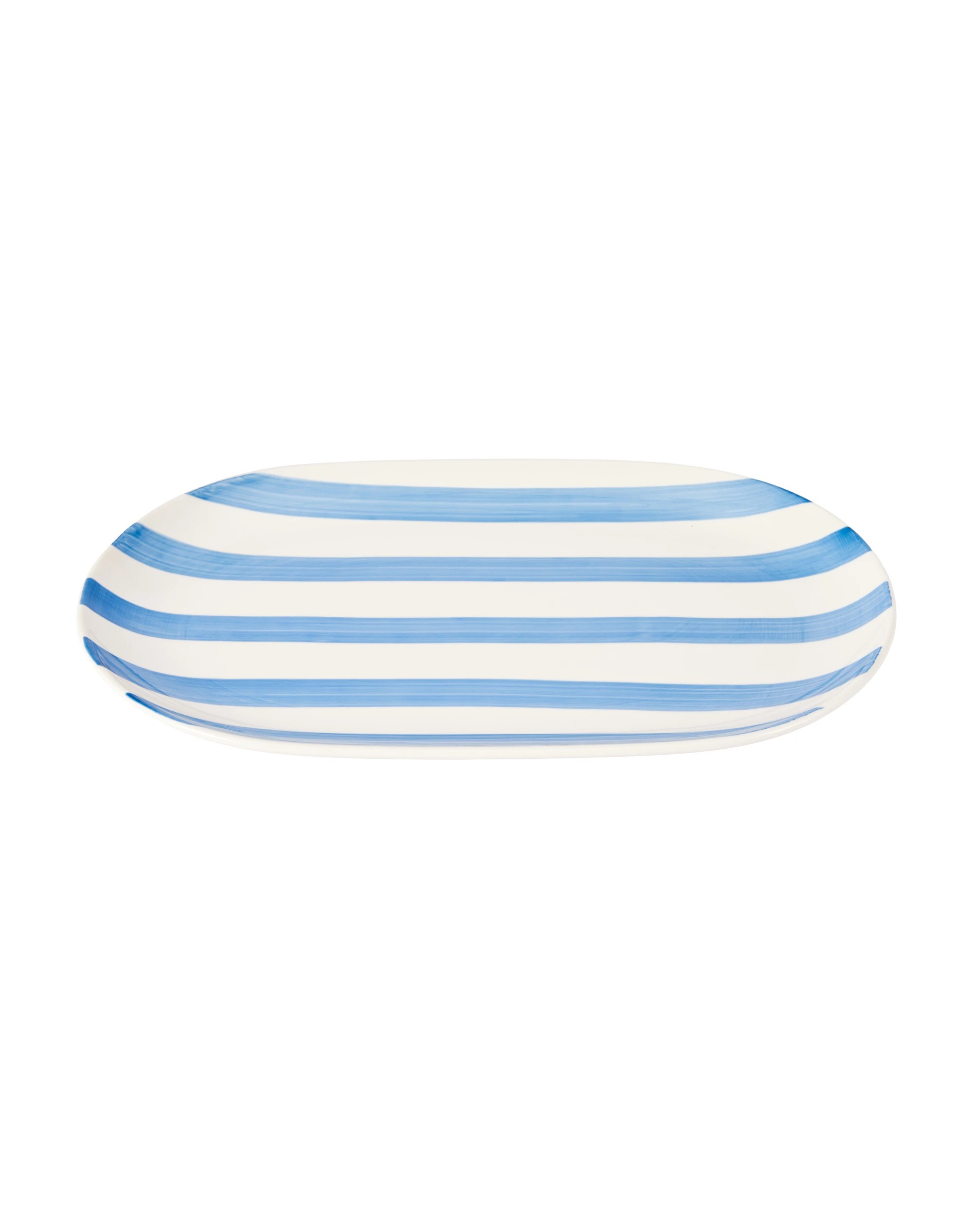1 Blue Stripe Platter, 1 of 4