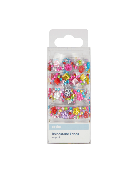 4 Pack Rhinestone Tapes