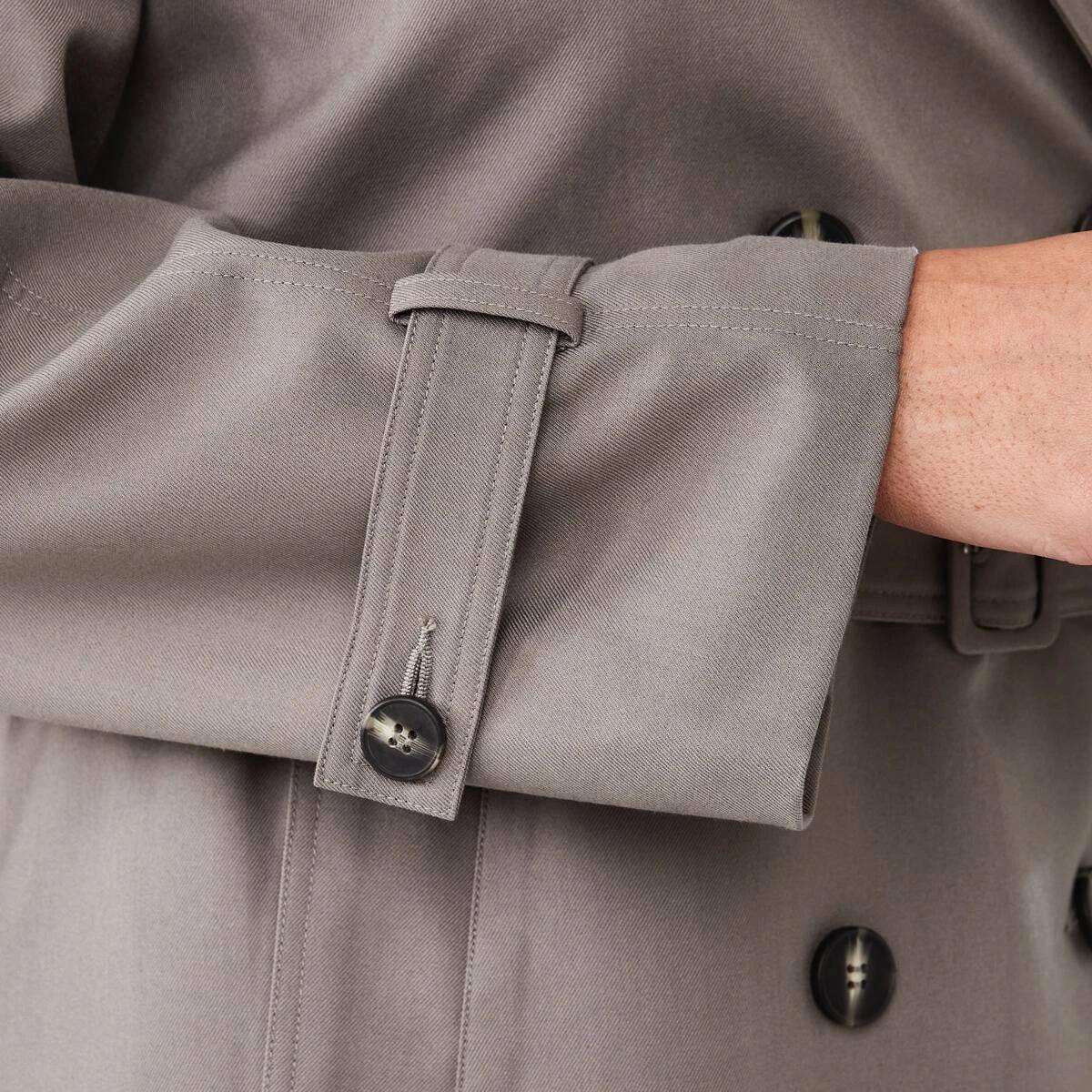 9 Lightweight Trench Coat Taupe Brn, 9 of 10