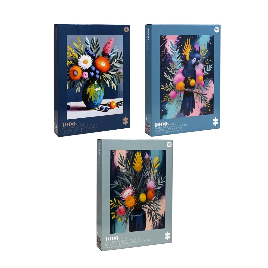 1 1000 Piece Painted Floral Puzzle - Assorted, 1 of 9