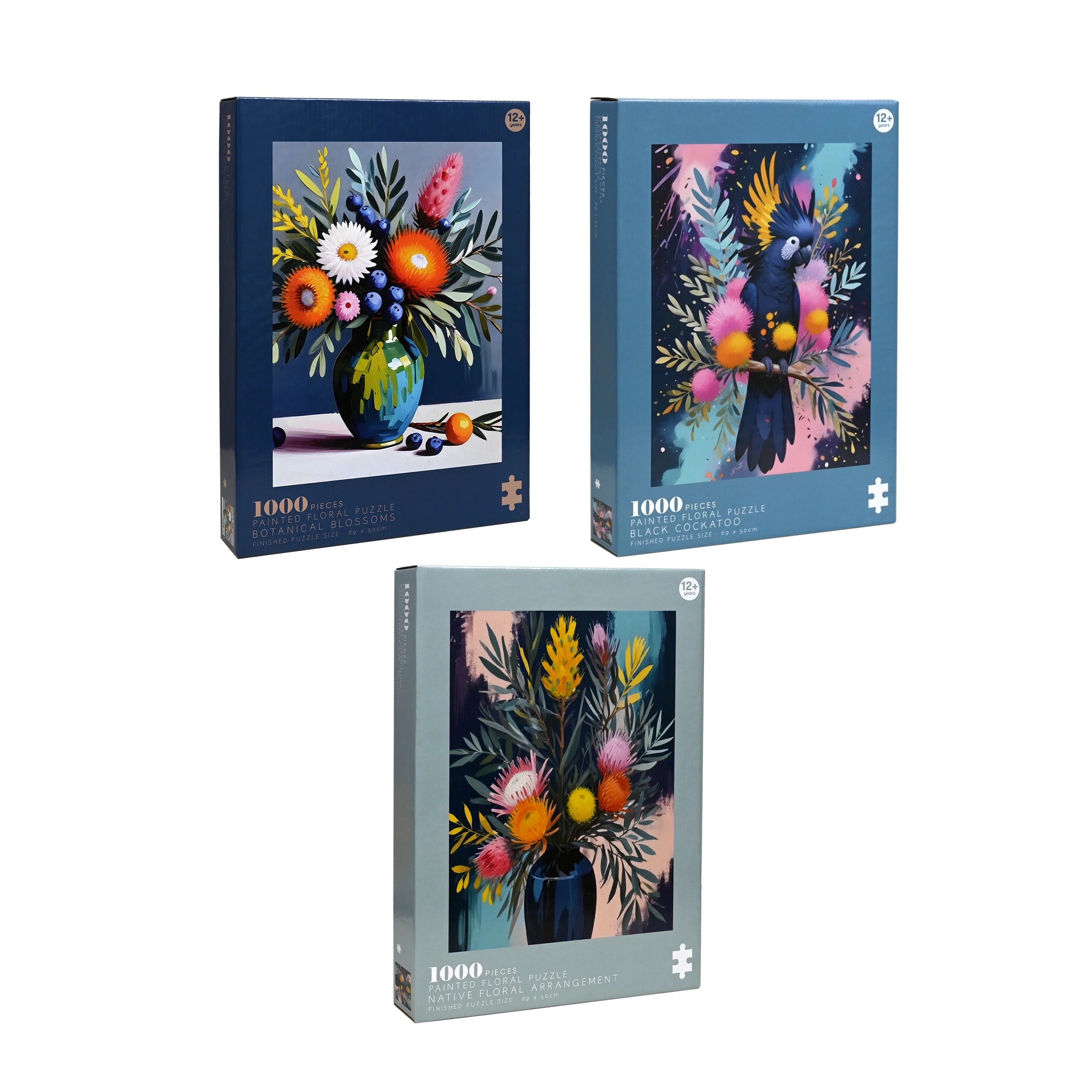 1 1000 Piece Painted Floral Puzzle - Assorted, 1 of 9