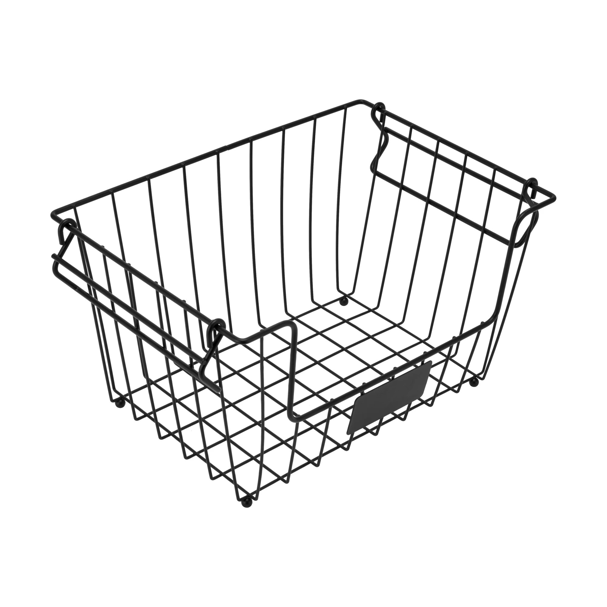1 Stackable Blackboard Basket - Small, Black, 1 of 7
